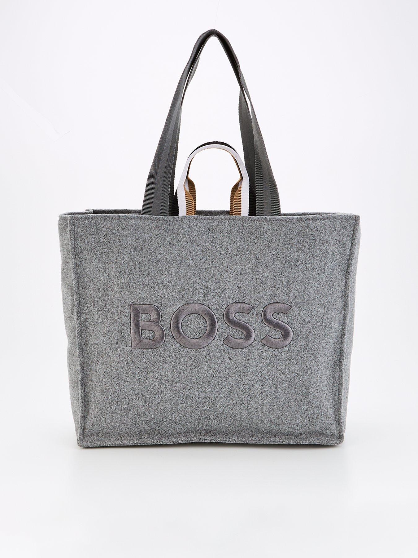 boss-deva-faux-wool-tote-grey