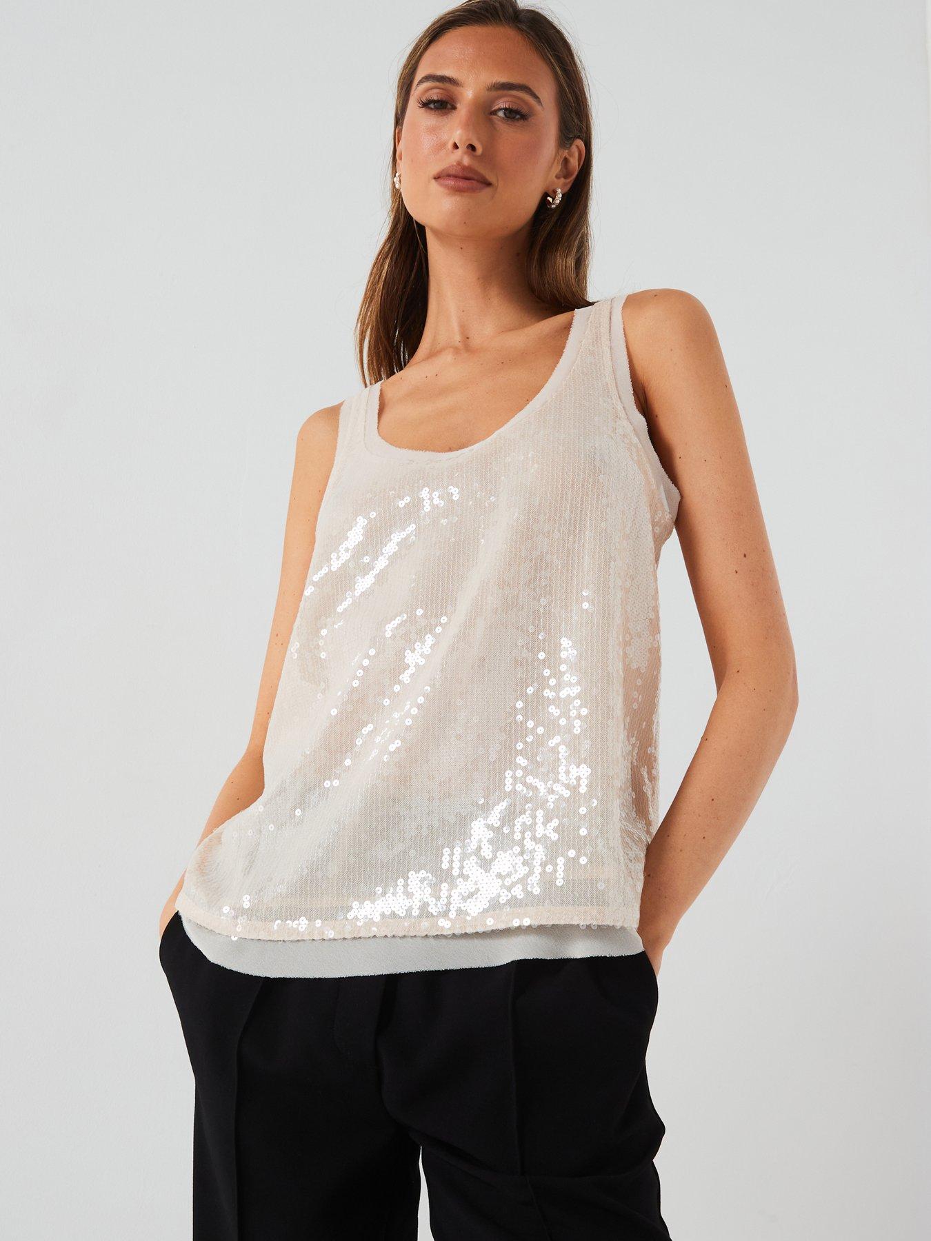 boss-sequin-vest-cream