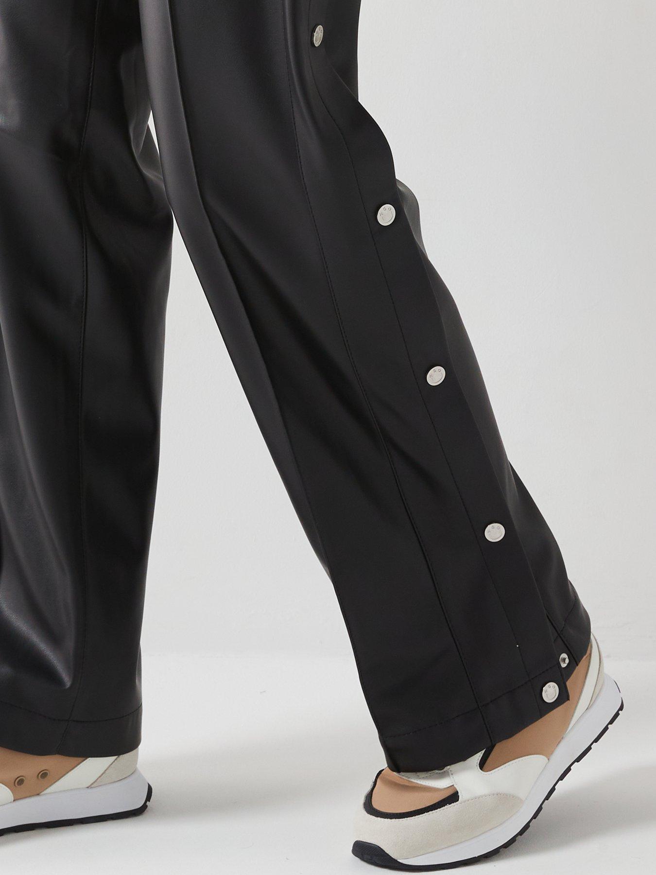 hugo-hileda-faux-leather-pant-with-side-poppers-blackdetail