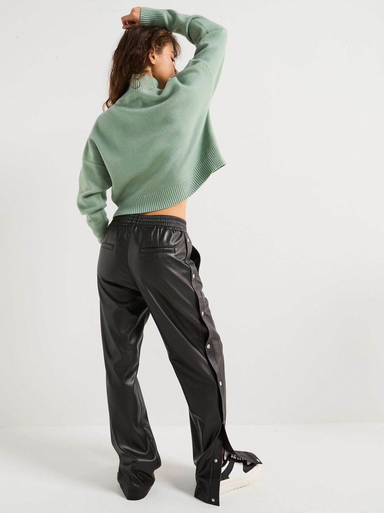 Image 6 of 6 of HUGO Sesty High Neck Knitted Jumper - Green