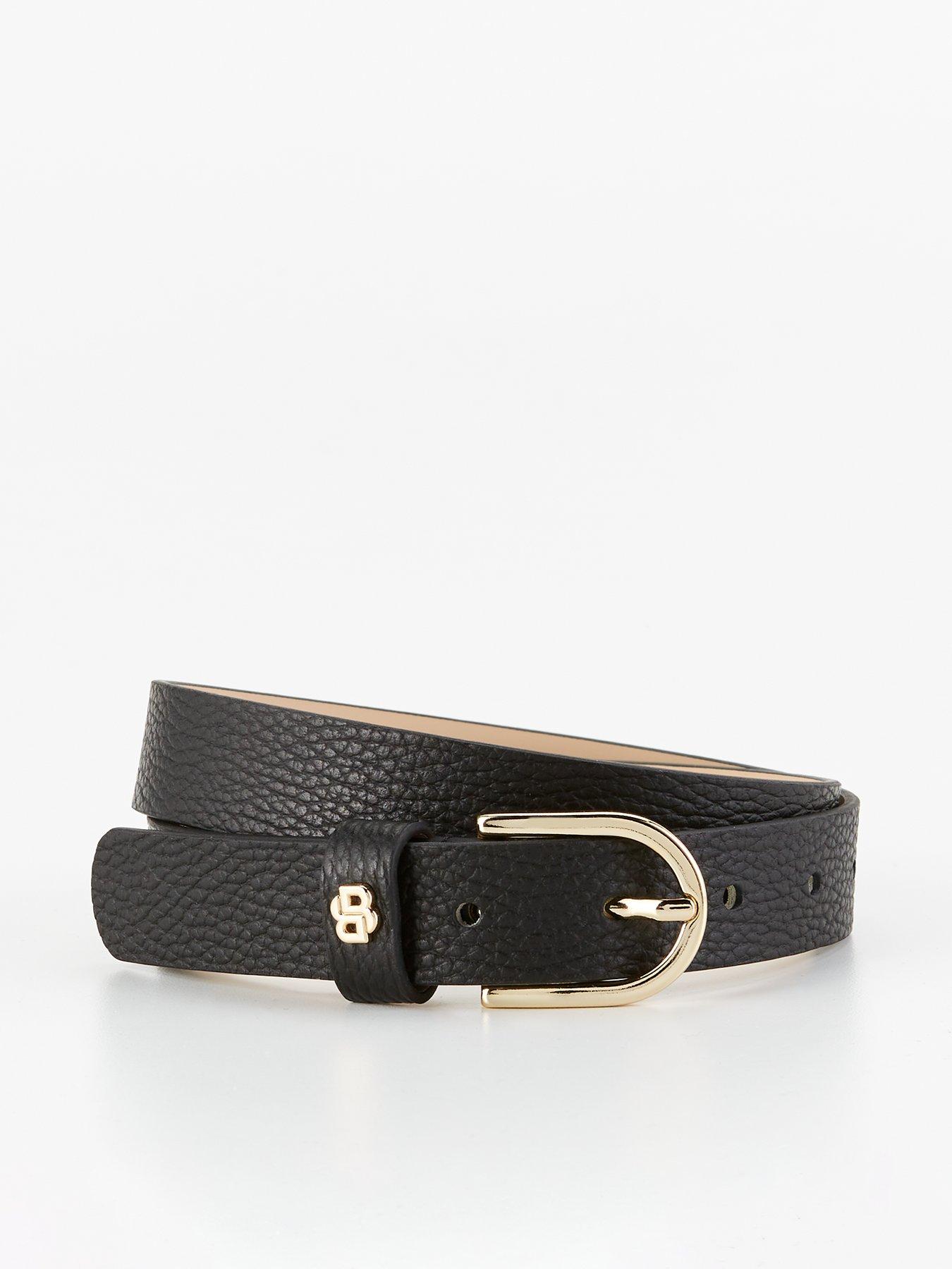 Image 1 of 4 of BOSS Scarlet Leather Belt - Black