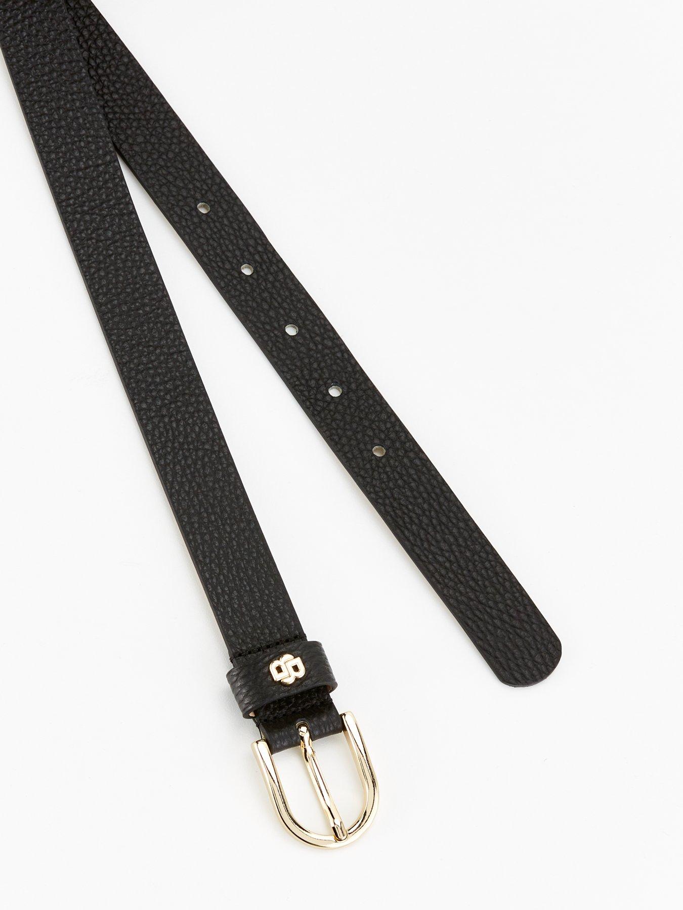 Image 3 of 4 of BOSS Scarlet Leather Belt - Black