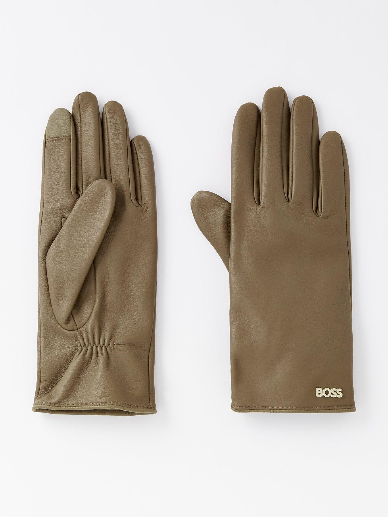 boss-gueen-leather-gloves-khaki