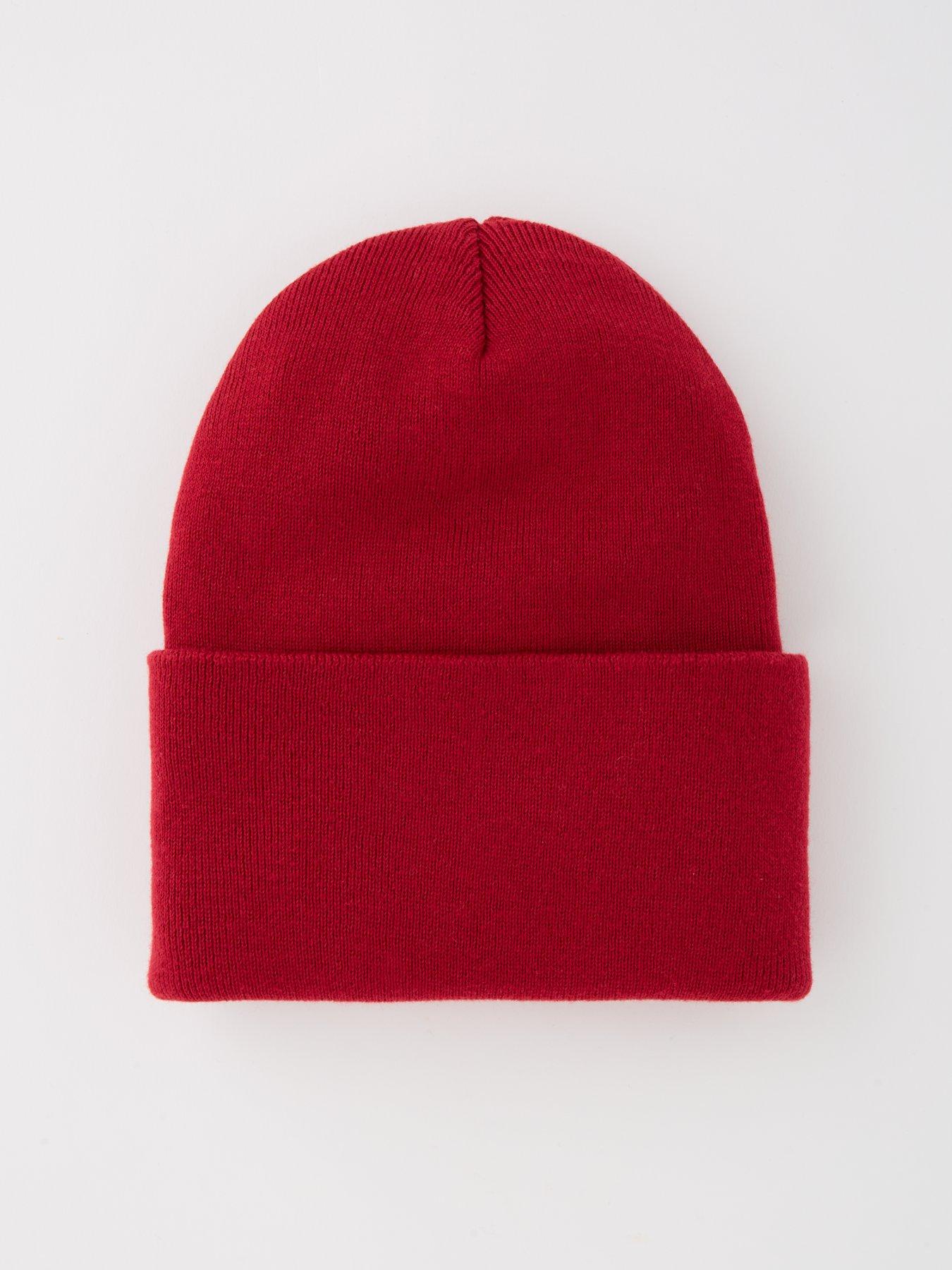 hugo-saretty-logo-beanie-hat-pinkback