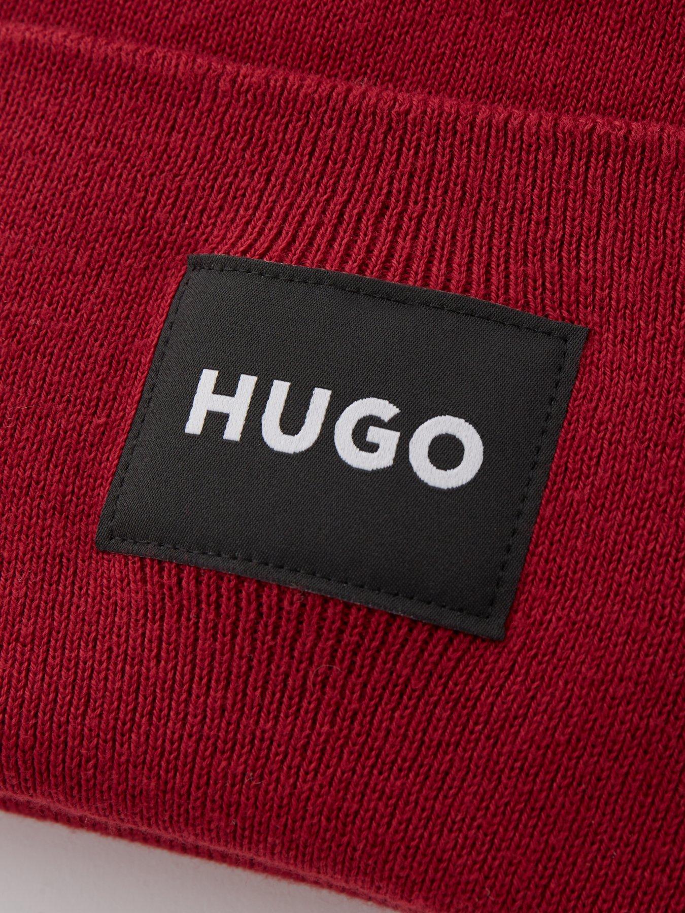 hugo-saretty-logo-beanie-hat-pinkoutfit