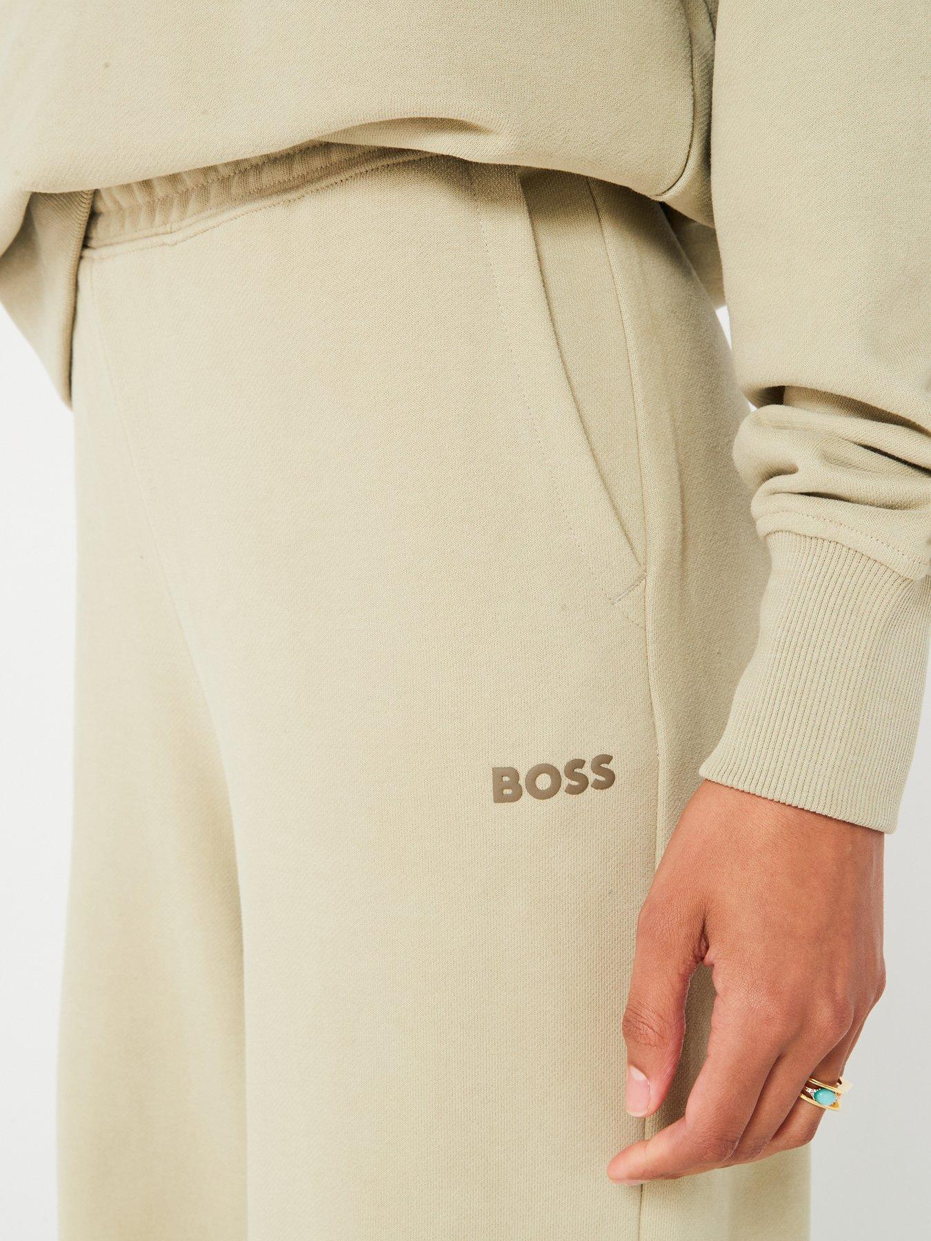 boss-logo-wide-leg-sweatpants-greenoutfit