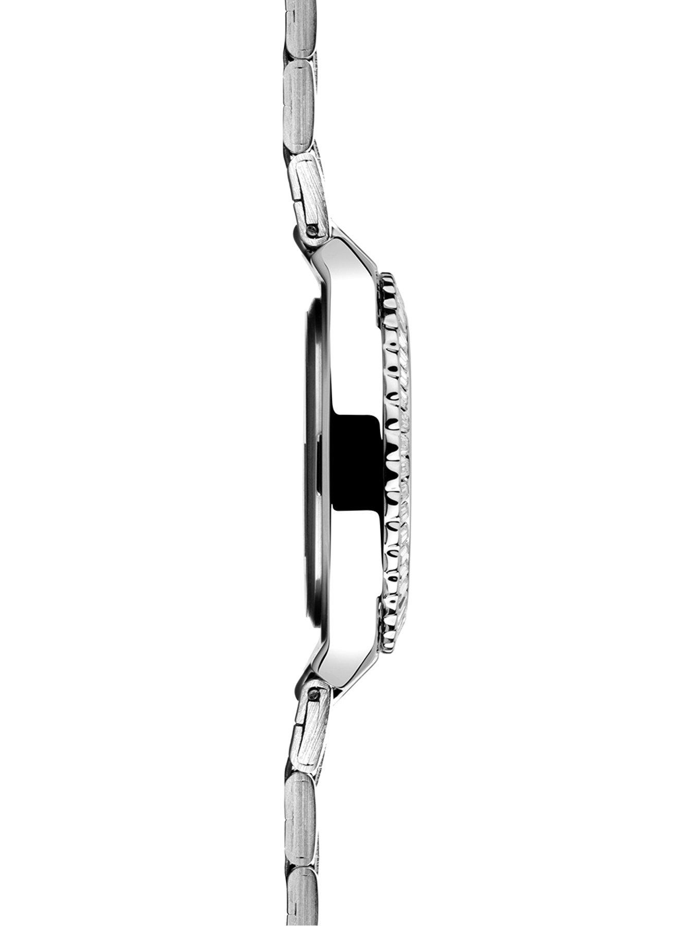 Image 5 of 6 of Sekonda Womens Margot Silver Stainless Steel Bracelet with Stone Set Bezel and White Dial Analogue Watch