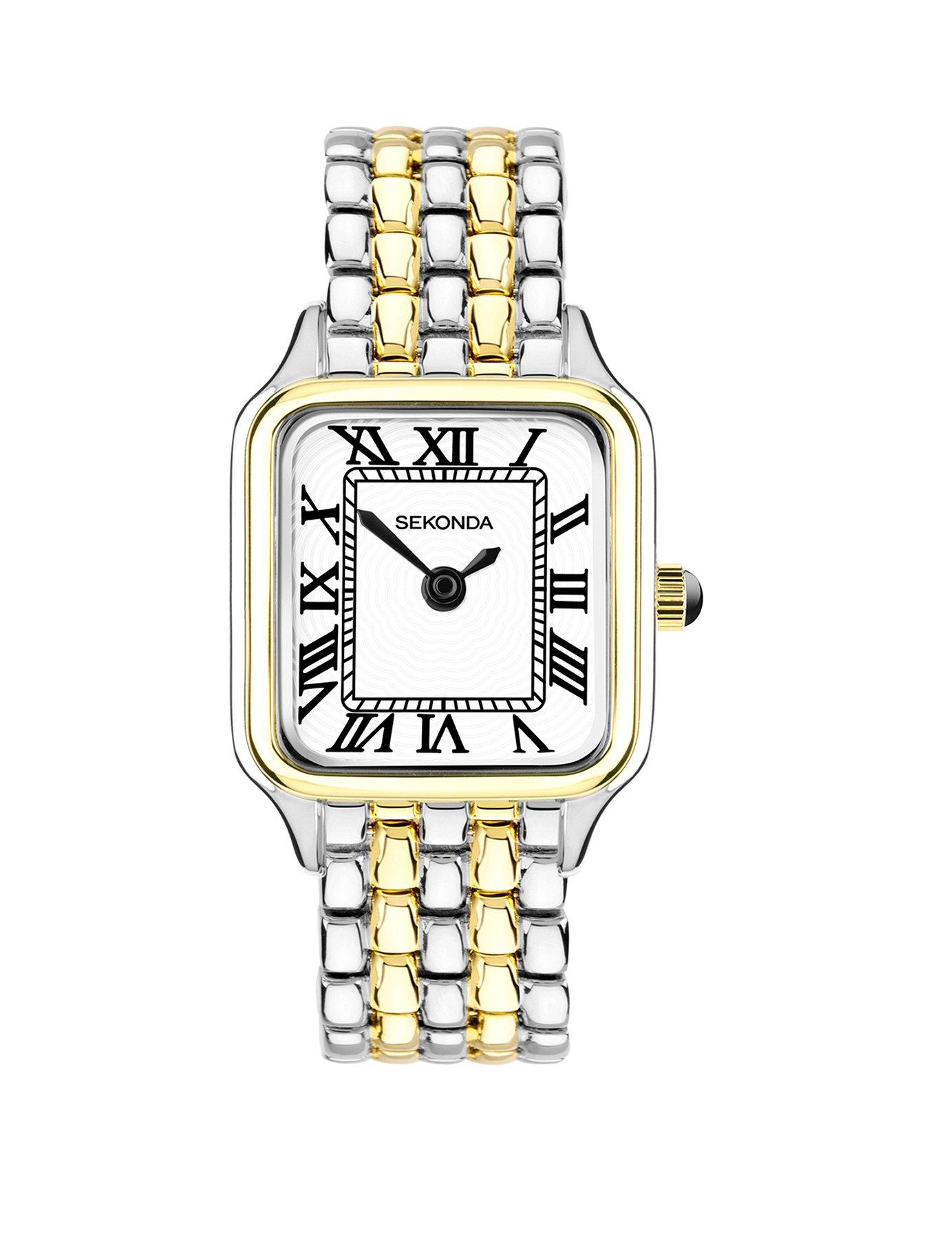 Sekonda Monica Maxi 2-Tone Alloy Bracelet with White Dial Analogue Watch