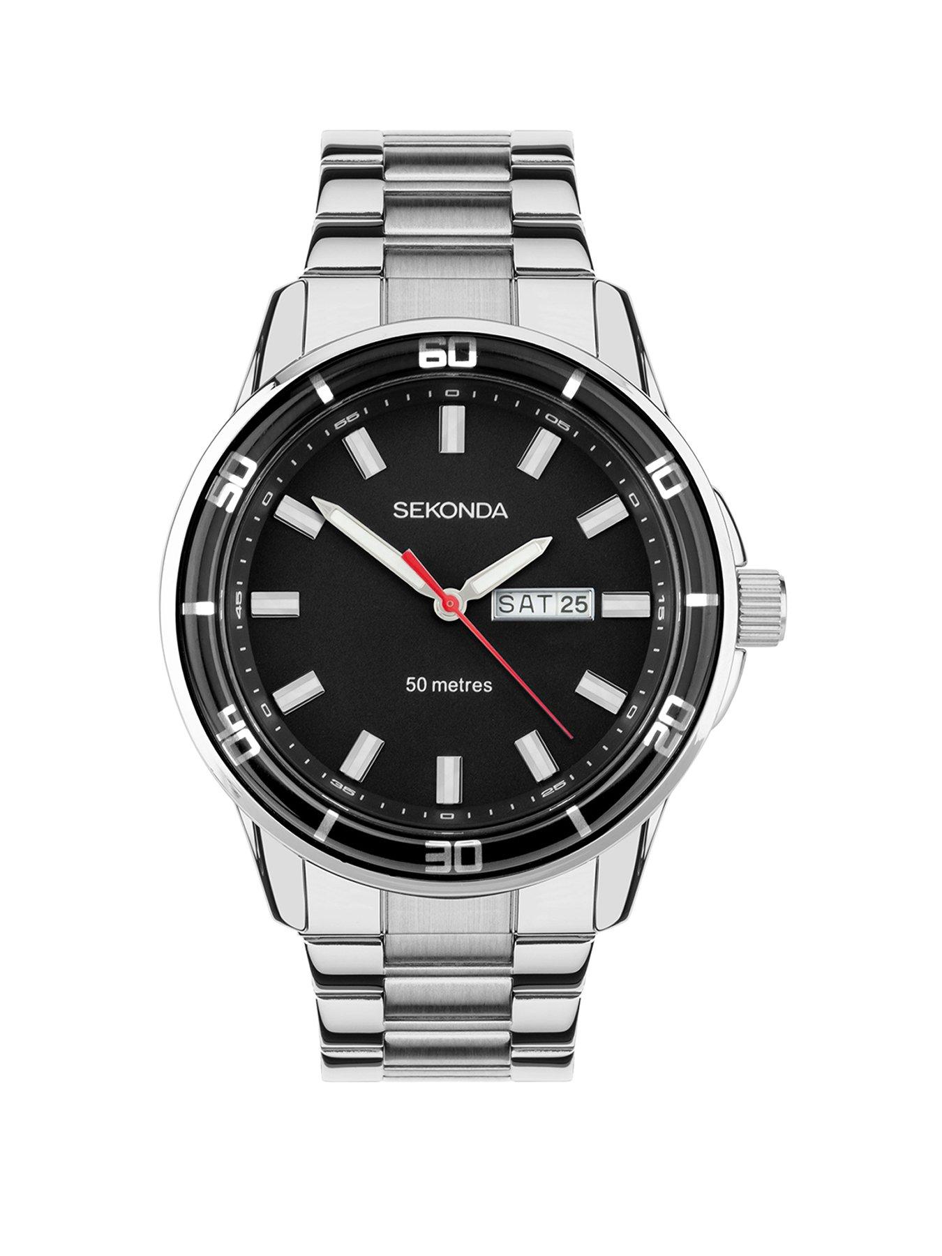 undefined Midnight Silver Stainless Steel Bracelet Analogue Watch