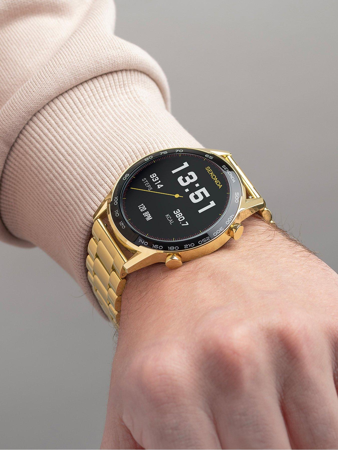 Image 3 of 7 of Sekonda Sekonda Mens Active Plus Gold Stainless Steel Bracelet Smartwatch