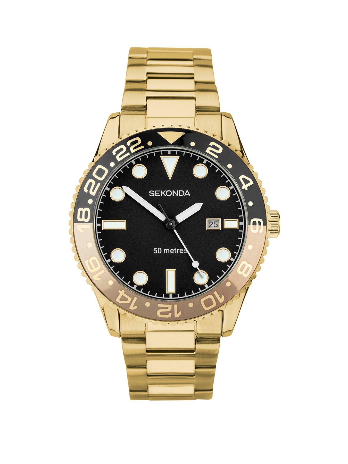 sekonda-ocean-goldnbspstainless-steel-braceletnbspanalogue-watch