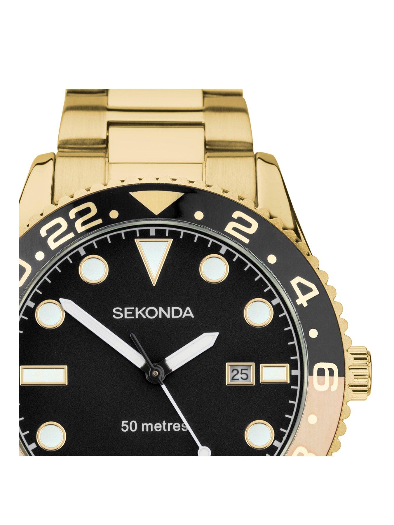 sekonda-ocean-goldnbspstainless-steel-braceletnbspanalogue-watchstillFront