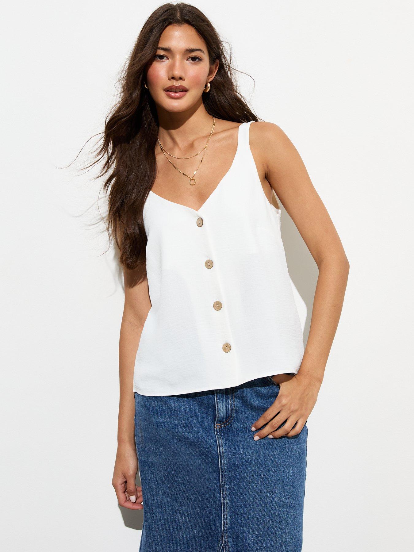 new-look-button-through-cami-top-white