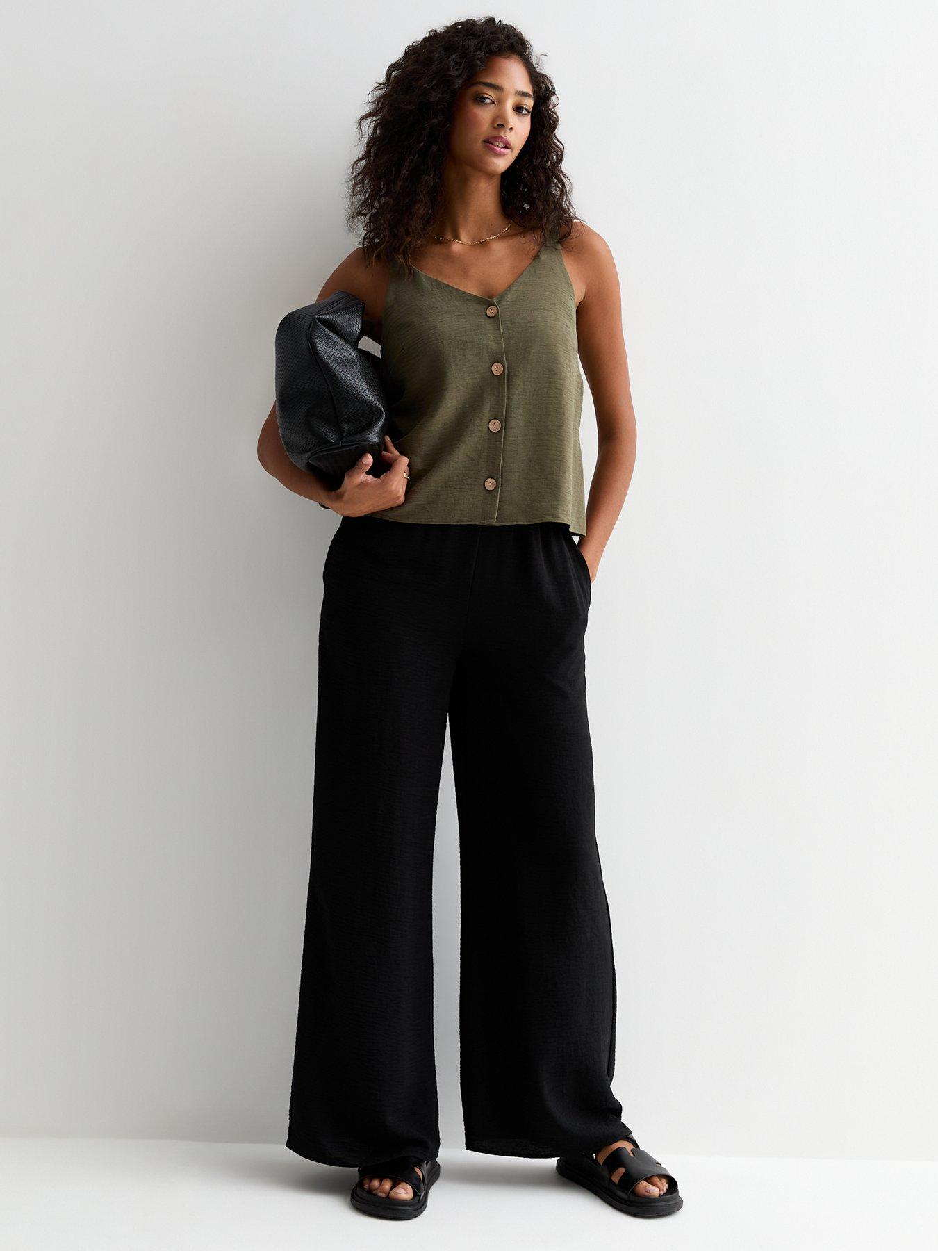 new-look-khaki-button-through-cami-topback