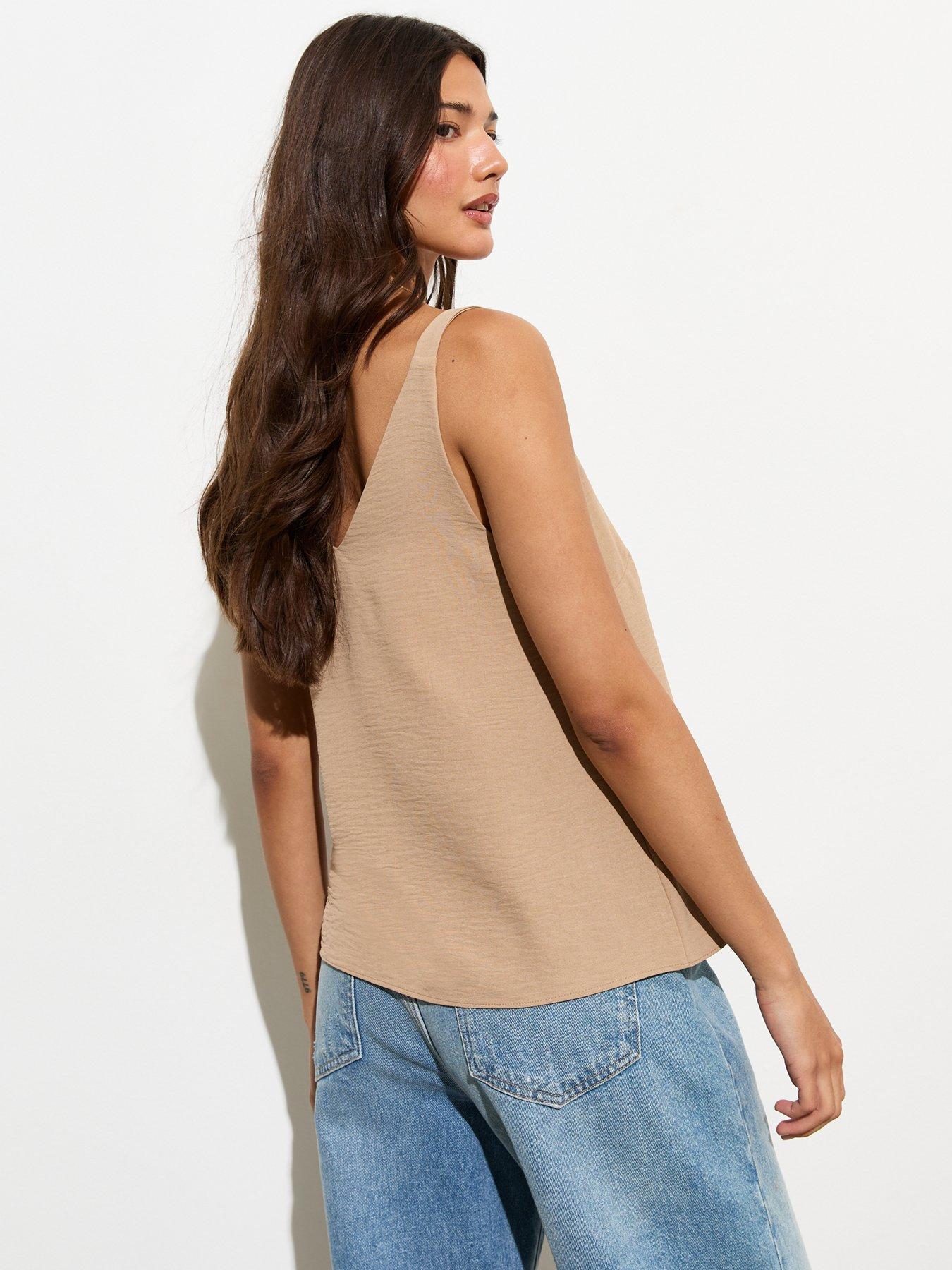 new-look-button-through-cami-top-light-brownstillFront