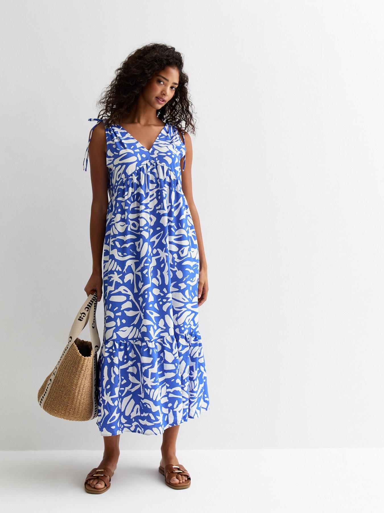 new-look-blue-abstract-print-tiered-midi-dress