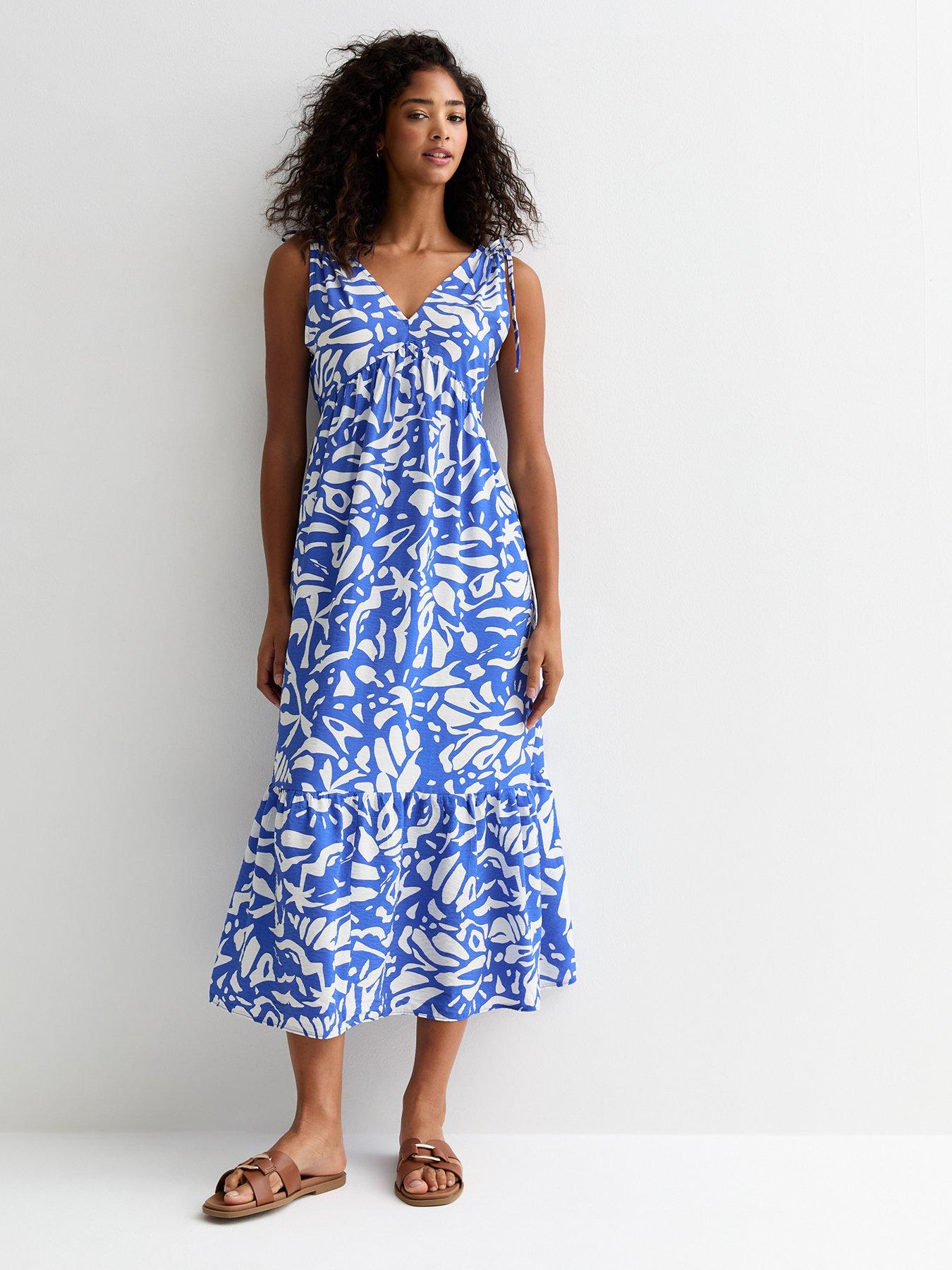 new-look-blue-abstract-print-tiered-midi-dressback