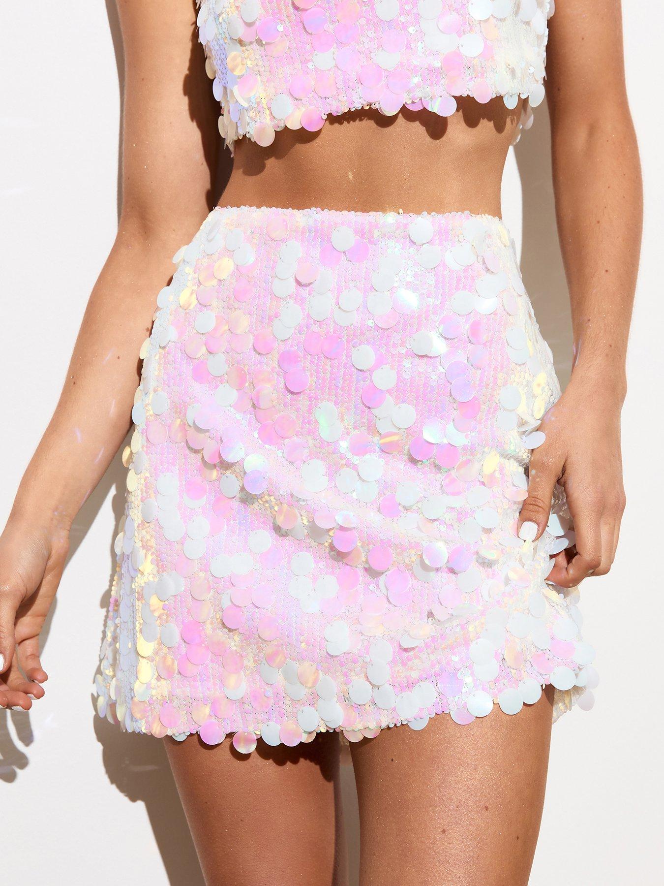 new-look-white-sequin-mini-skirtoutfit