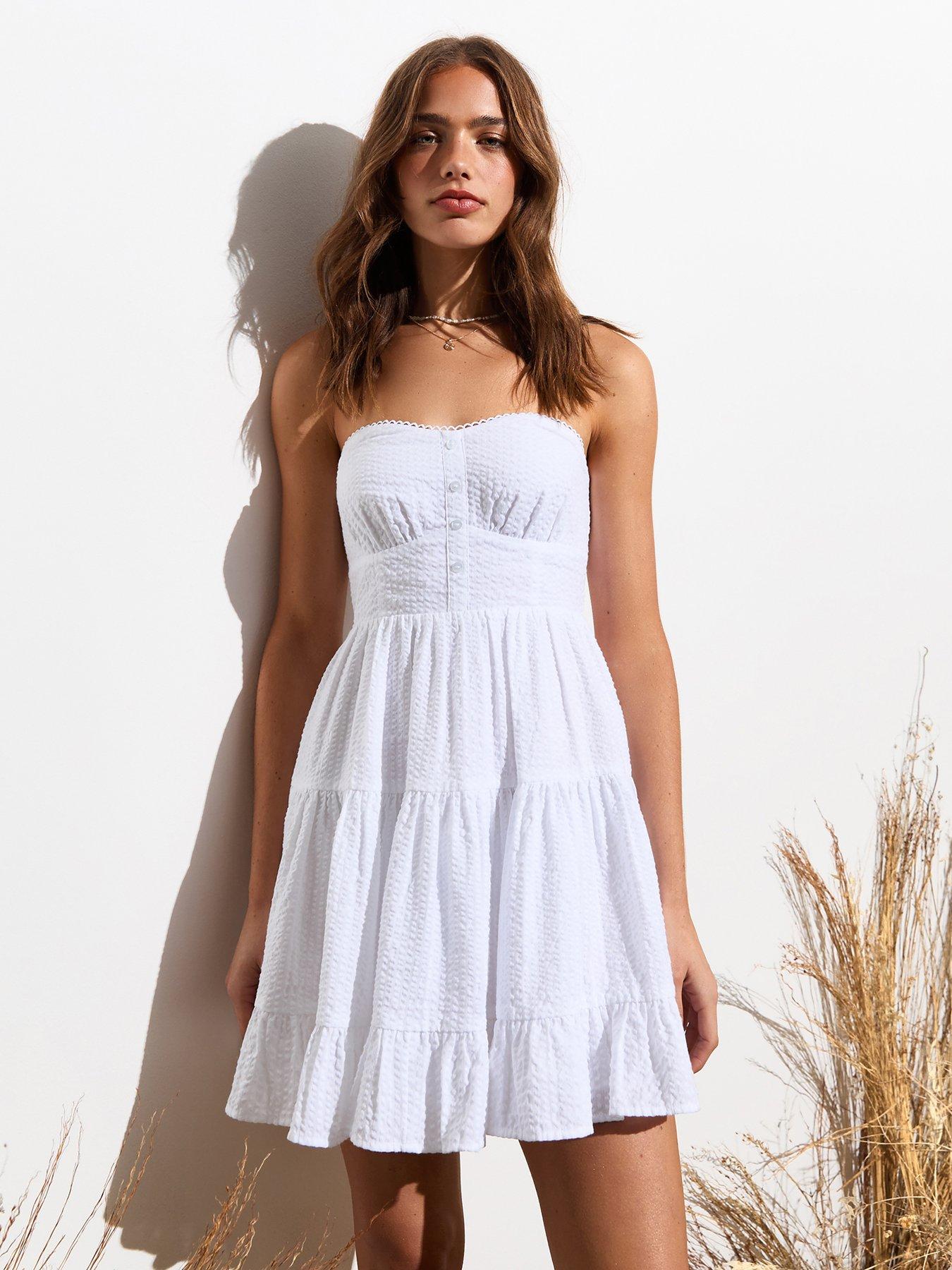 new-look-white-cotton-bandeau-lace-trim-mini-dress