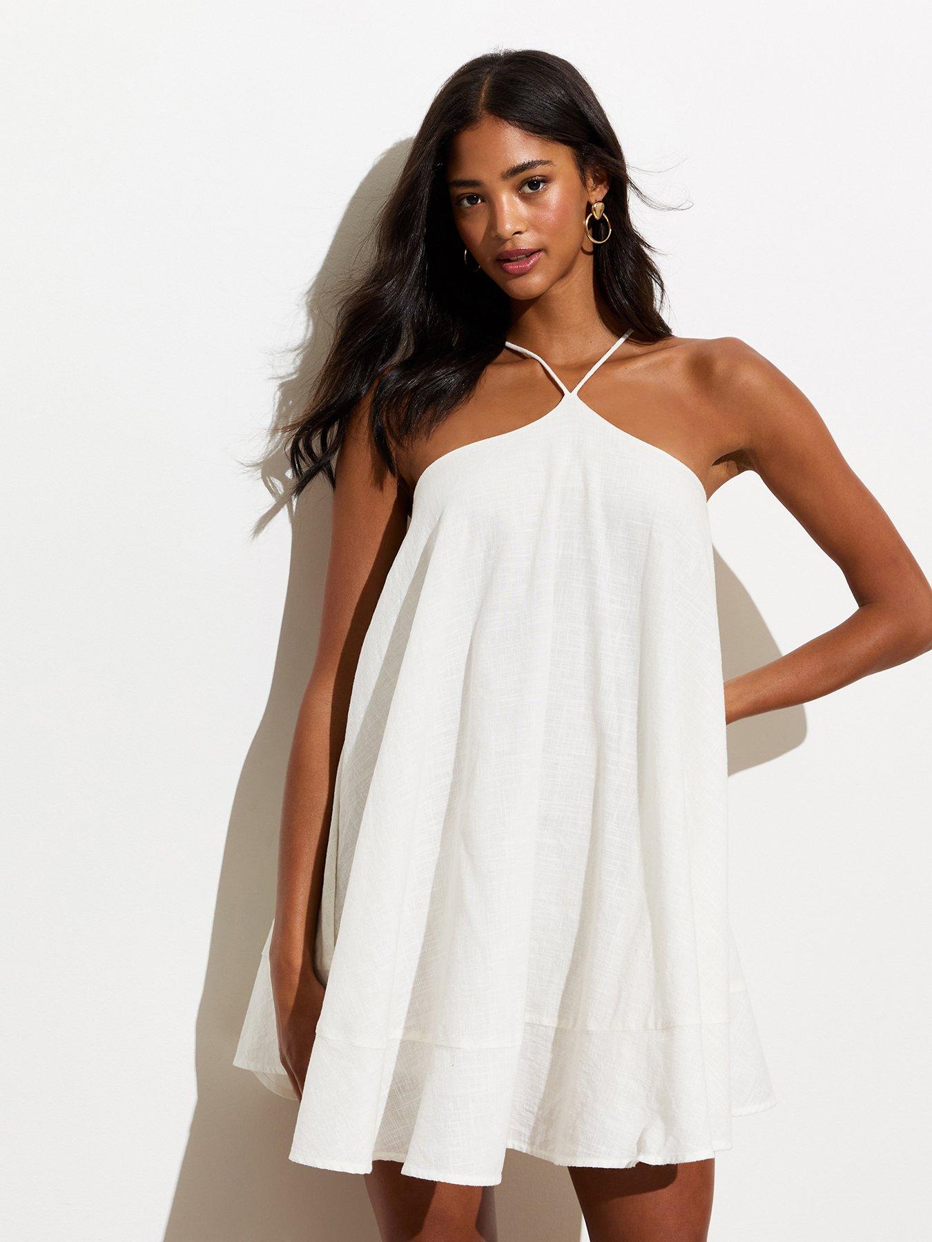 new-look-white-cotton-halter-strappy-mini-dress