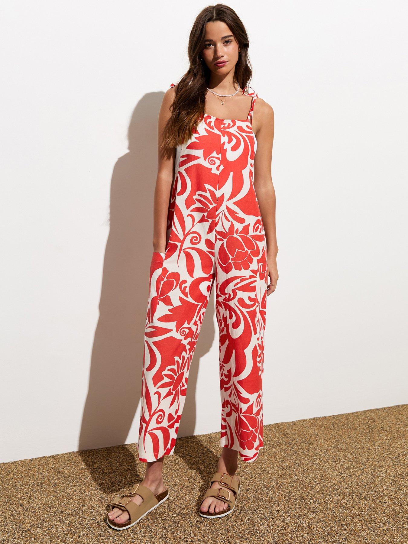 new-look-red-linen-blend-abstract-print-strappy-jumpsuitback