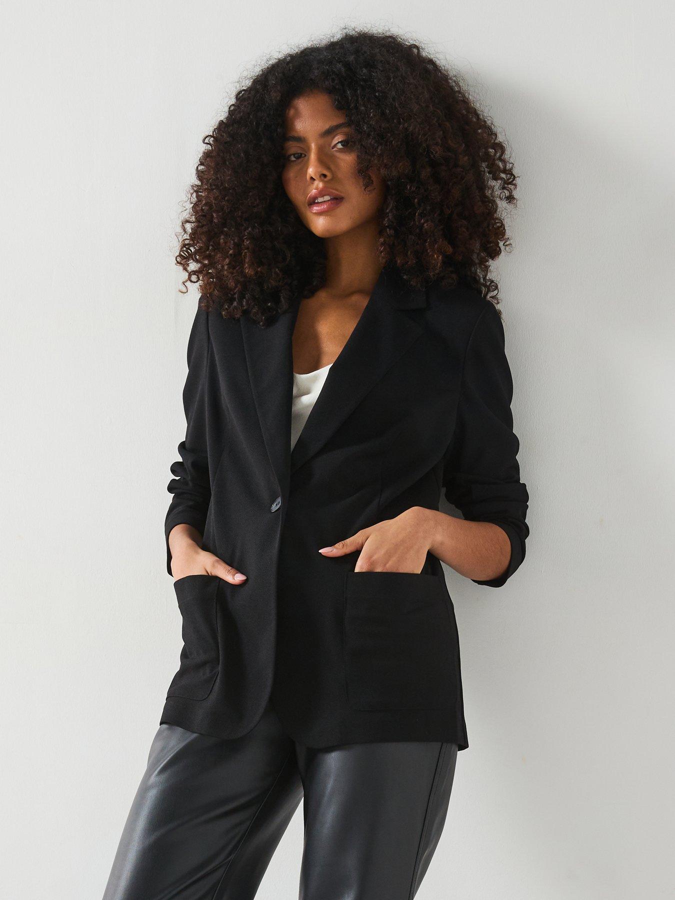 Everyday Edge To Edge Jersey Blazer Black Very Ireland
