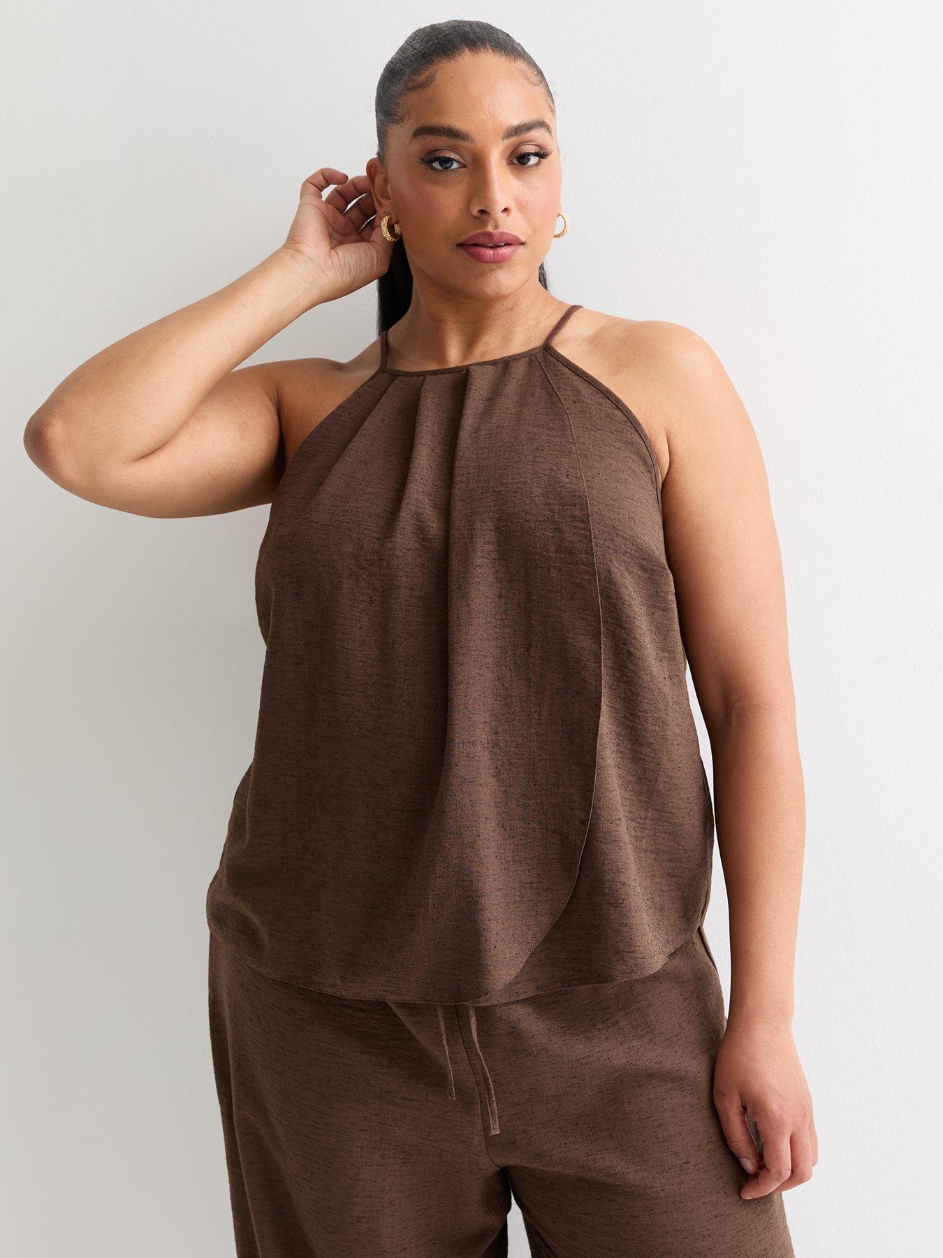 new-look-curves-dark-brown-wrap-front-linen-look-camiback