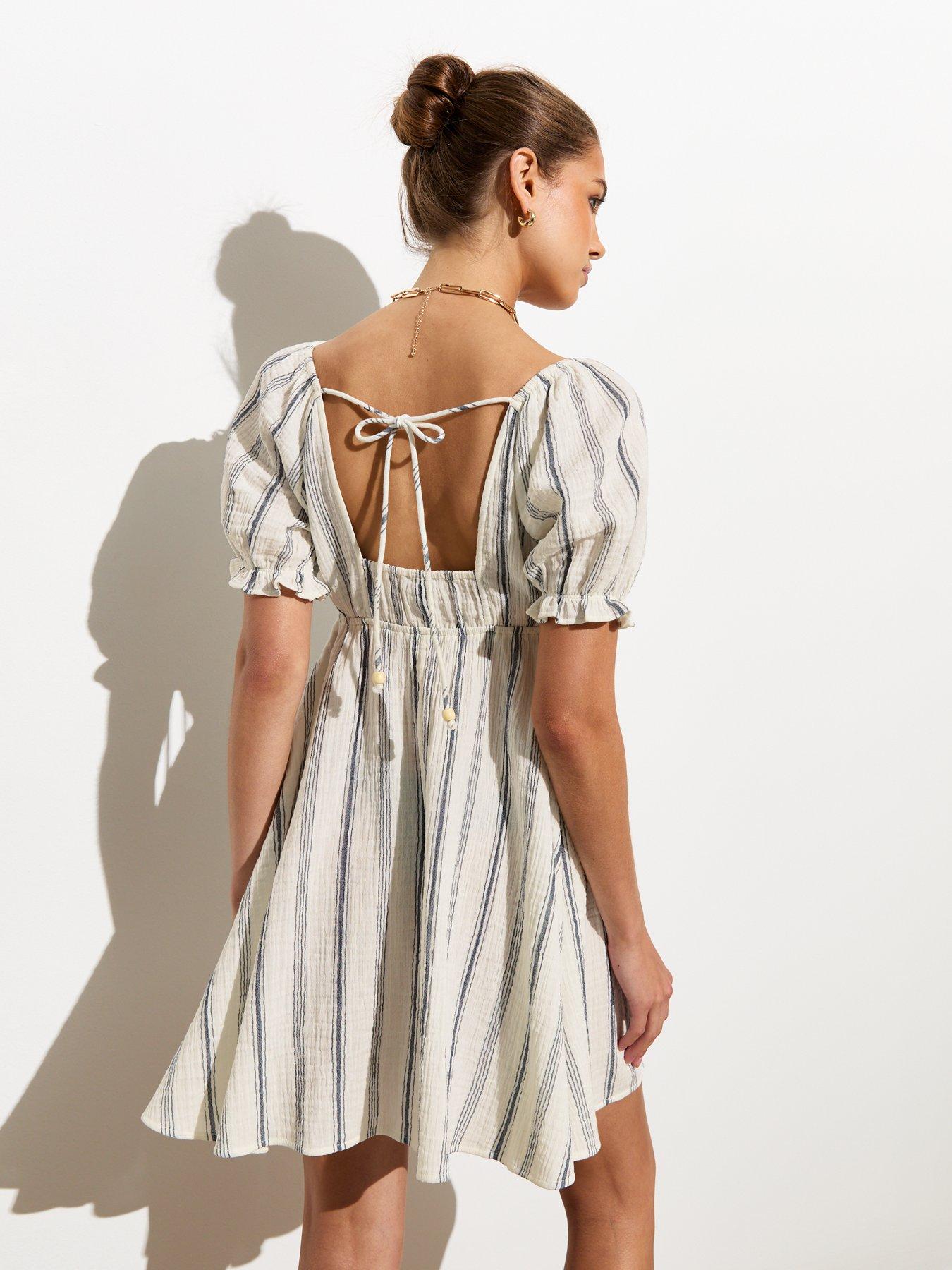 new-look-off-white-stripe-crinkle-cotton-frill-mini-tea-dressstillFront