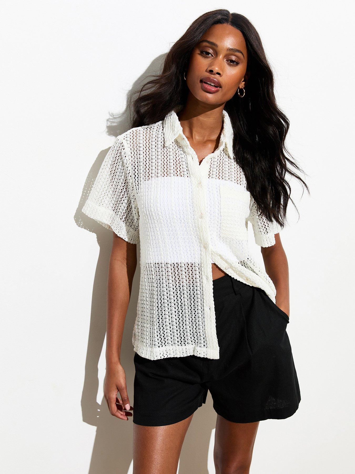 new-look-cream-crochet-short-sleeve-shirtfront