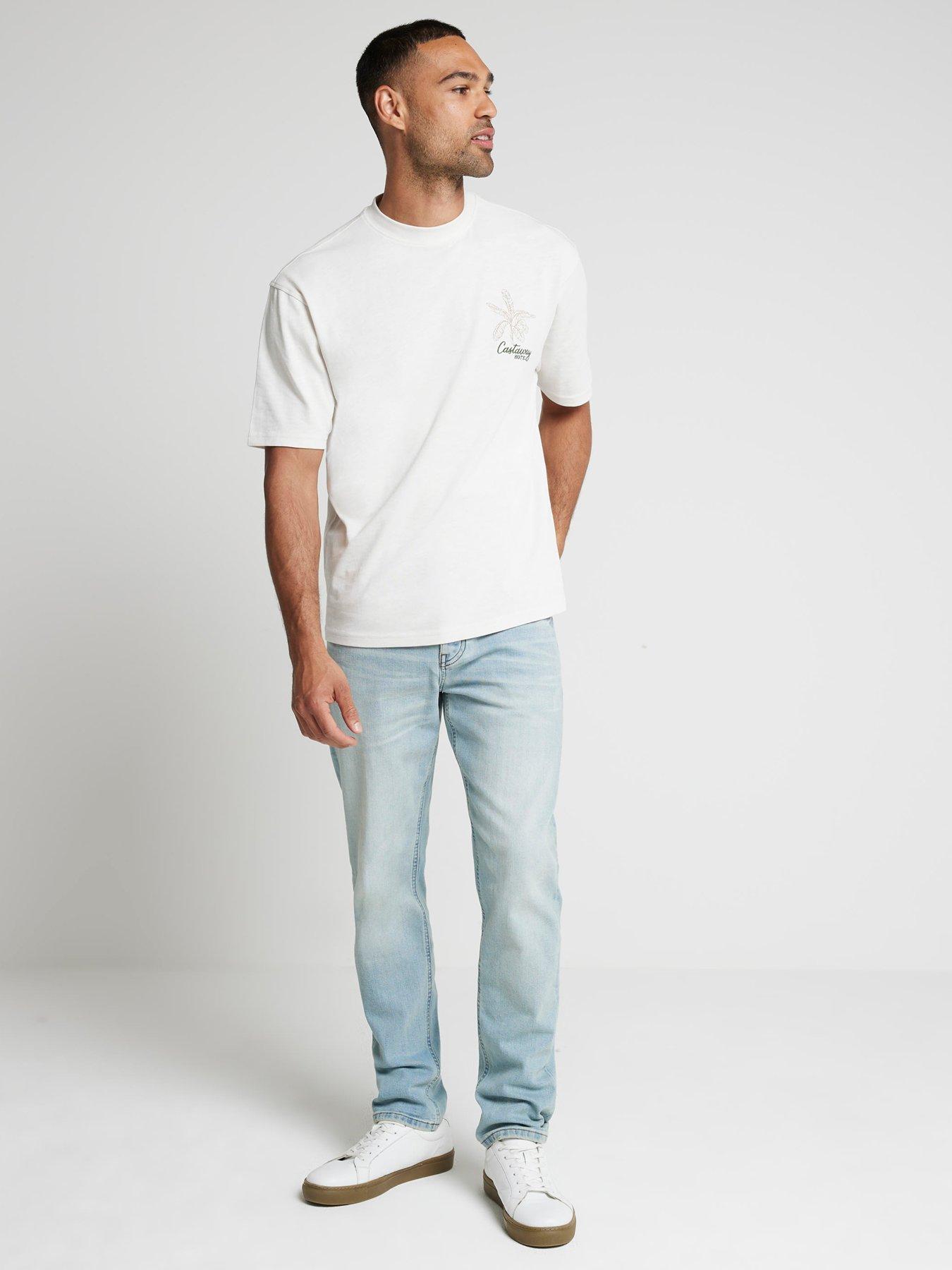 river-island-short-sleeve-regular-fit-castaway-leaf-slub-t-shirt-creamback