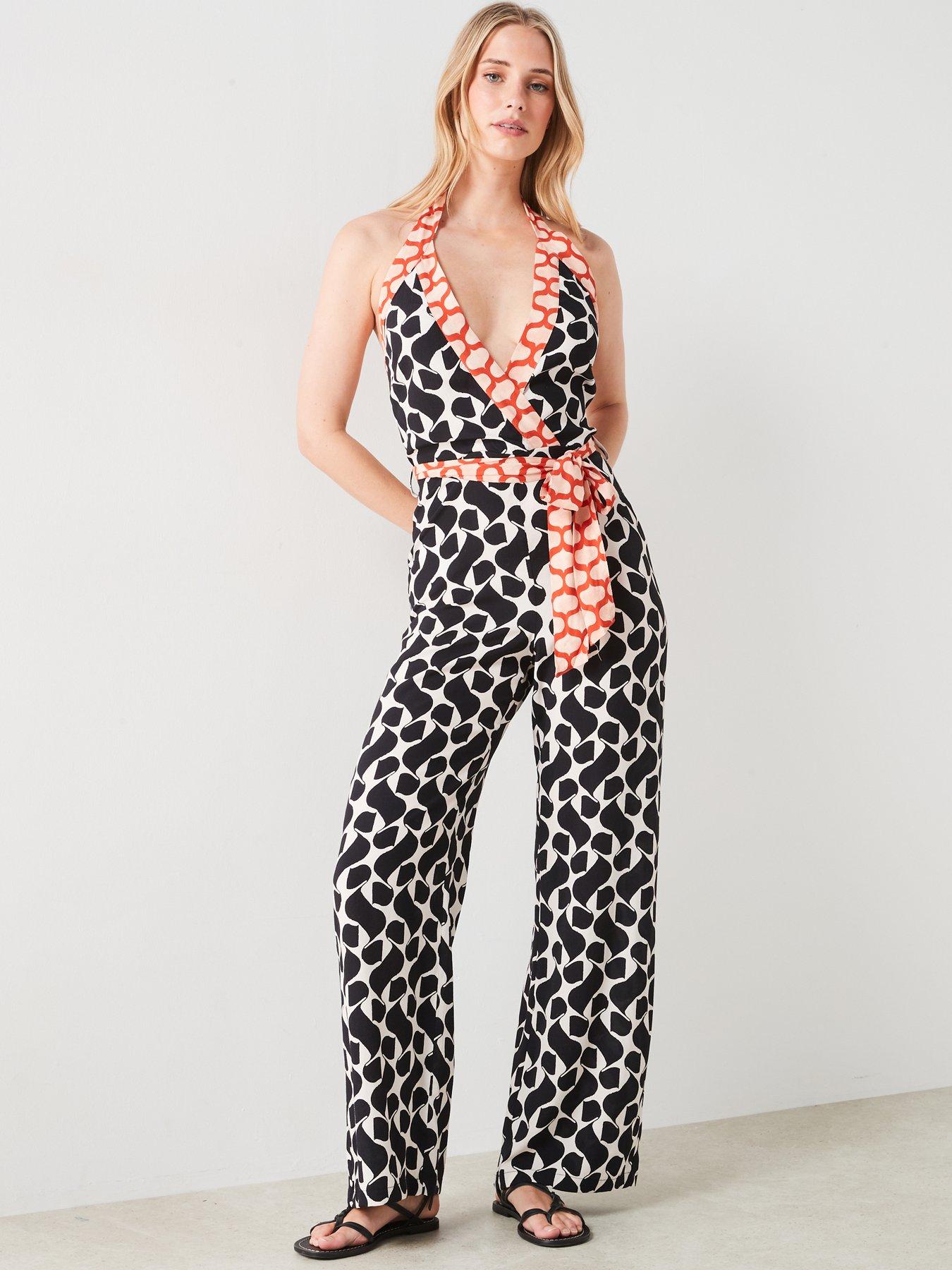 mango-printed-jumpsuit-with-bow-blackback