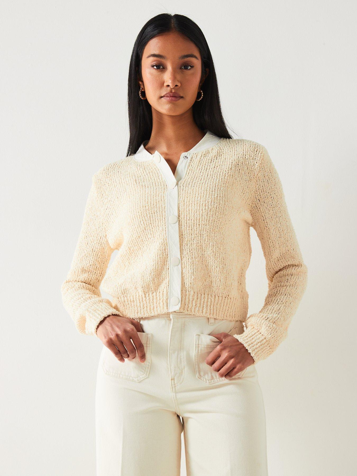 mango-rounded-neck-long-sleeve-cardigan