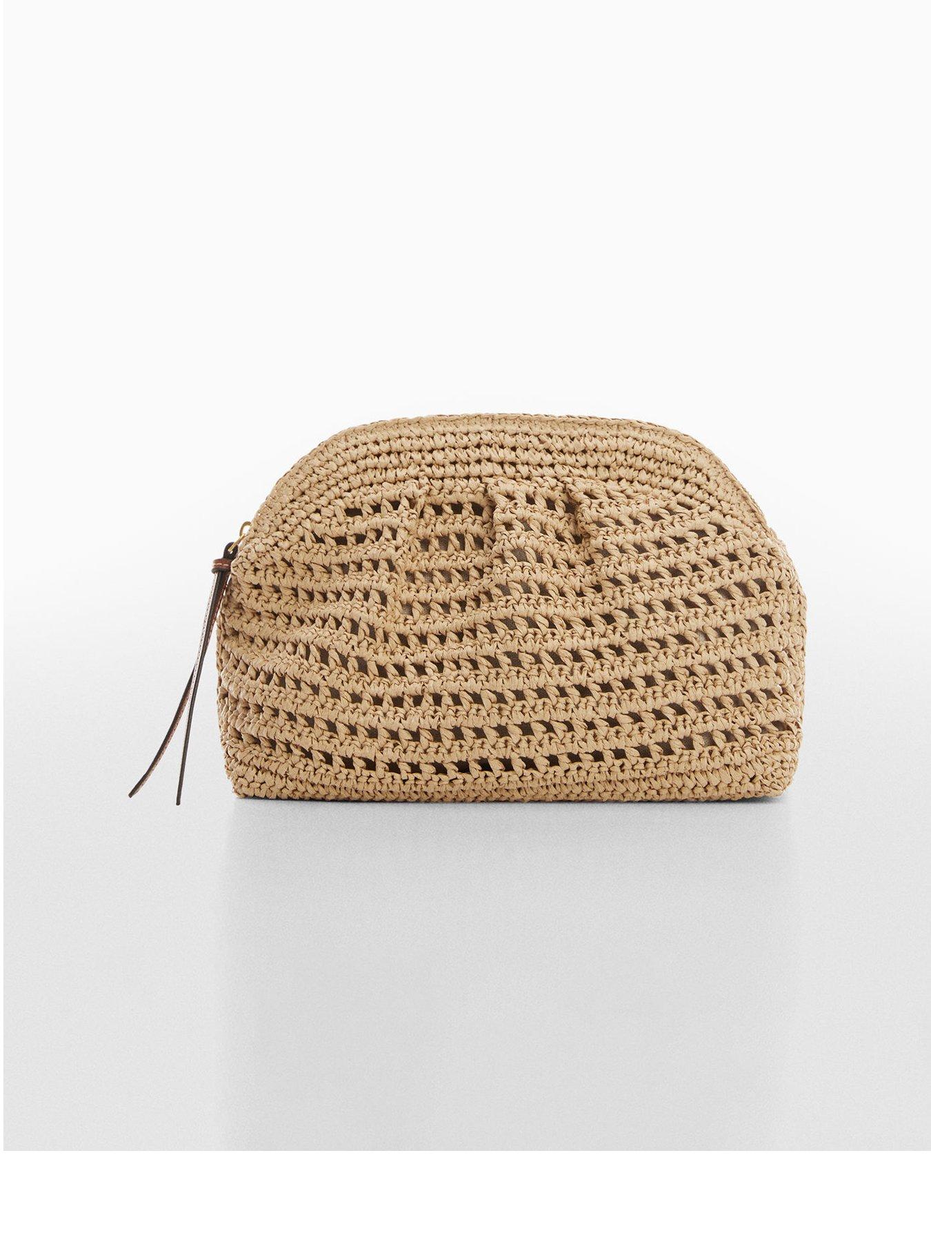 Raffia clutch sale