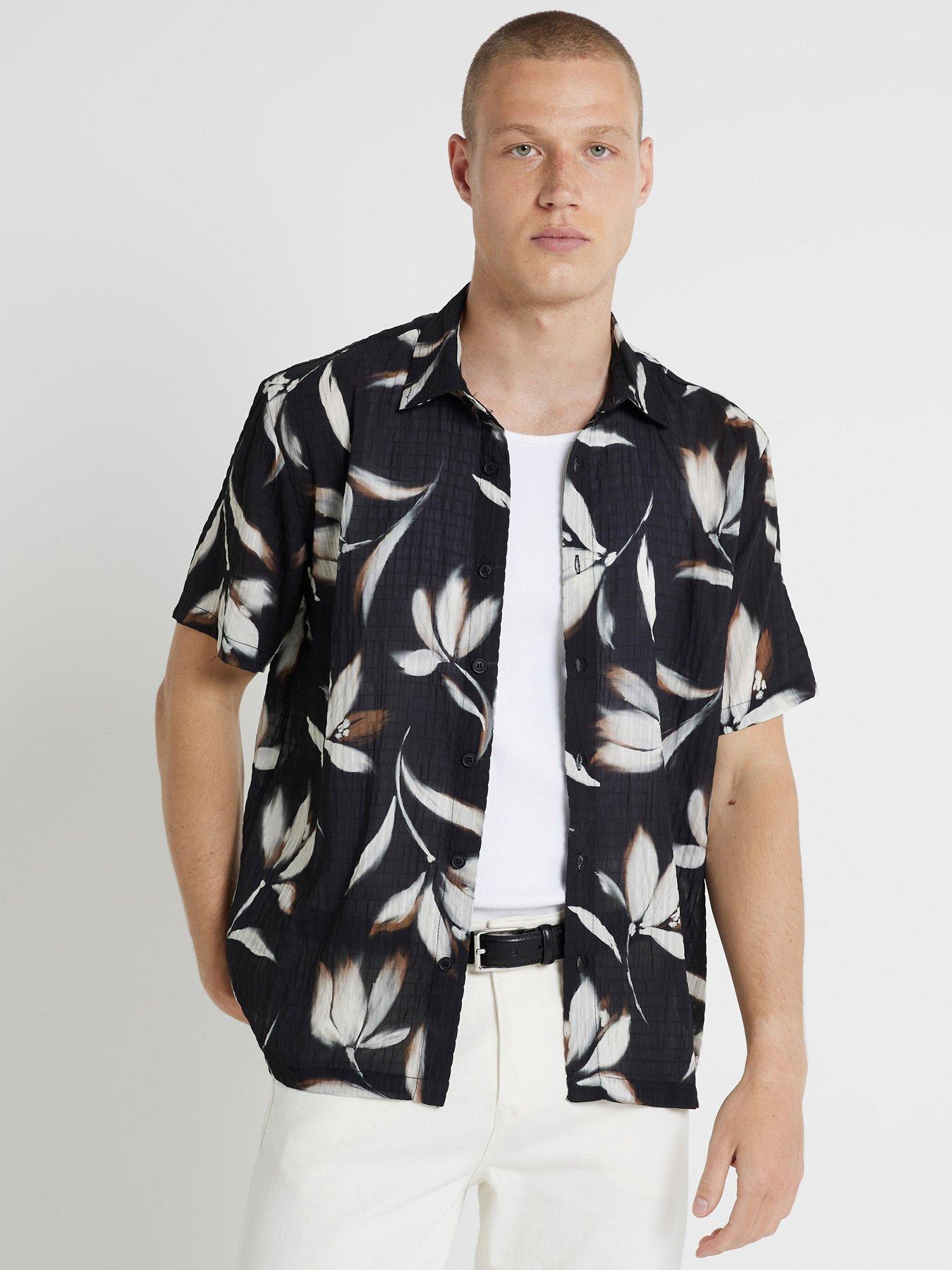 river-island-river-island-short-sleeve-floral-crinkle-shirt