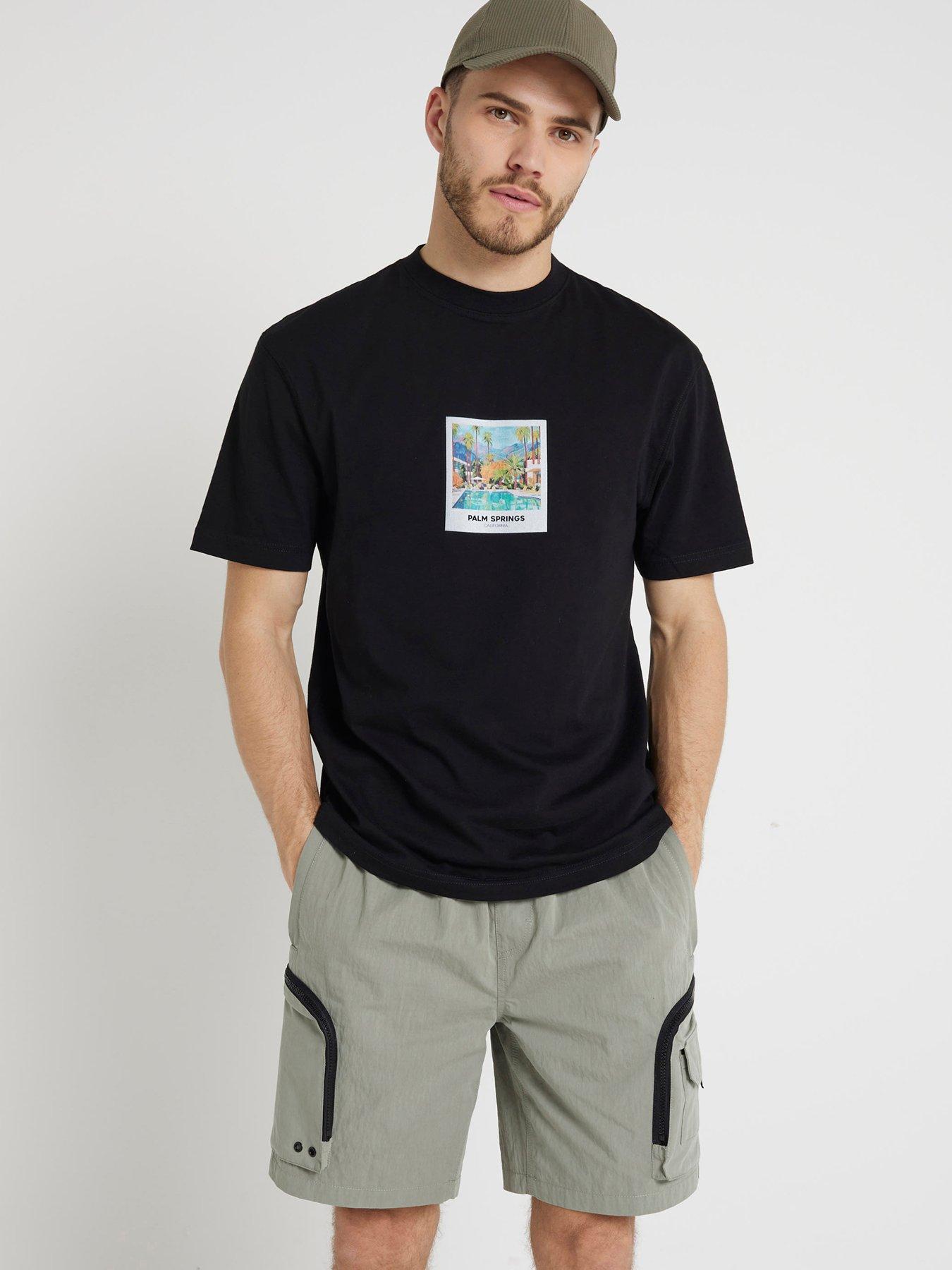 river-island-short-sleeve-regular-fit-palm-springs-t-shirt-black