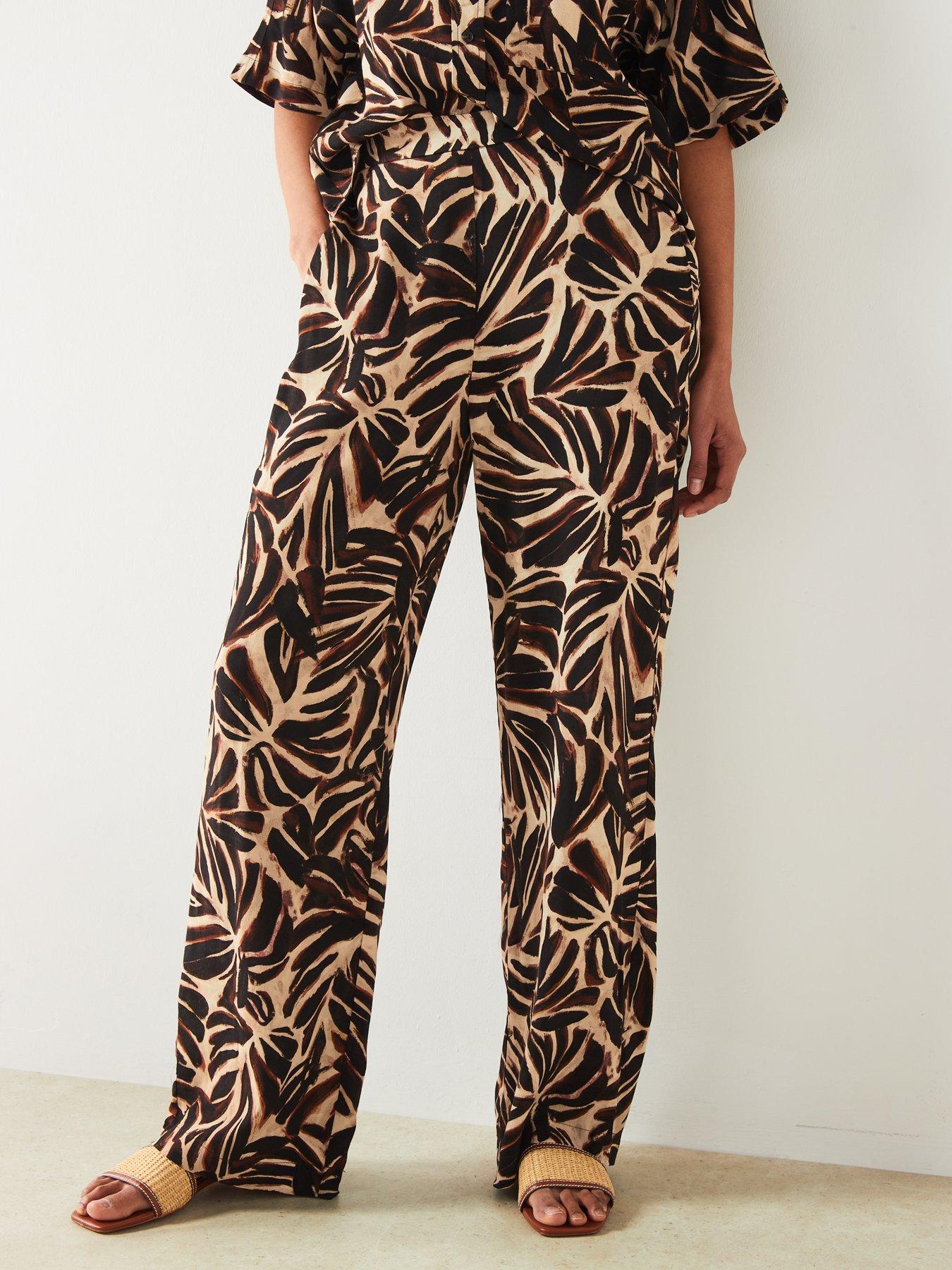 mango-printed-design-wide-leg-trouser