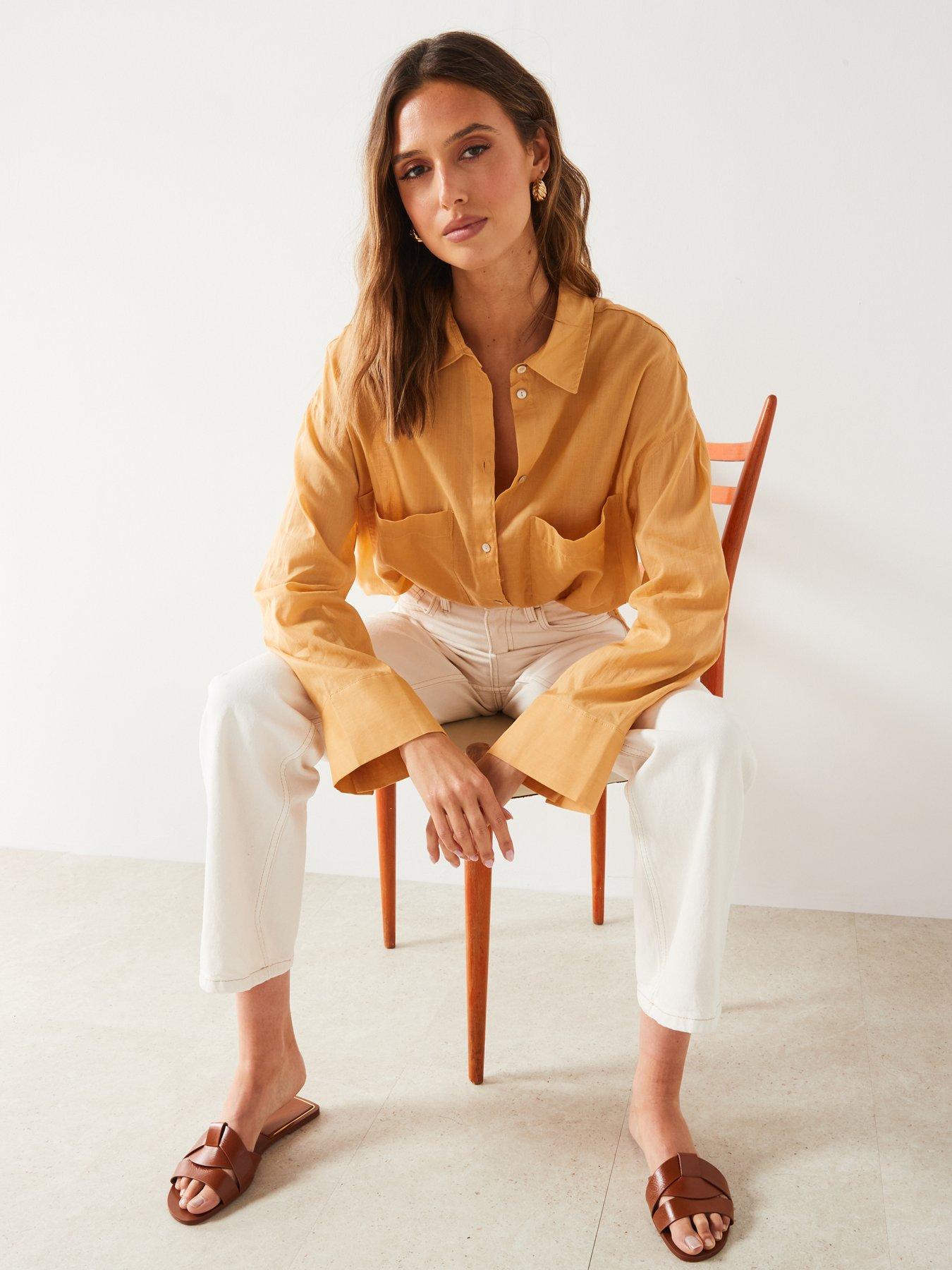 mango-yellow-long-sleeve-shirtoutfit