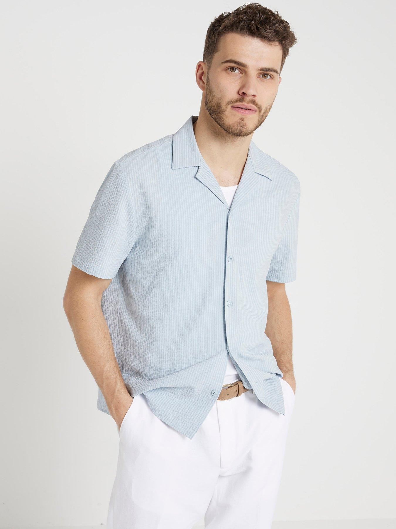 river-island-short-sleeve-seersucker-revere-shirt-light-bluefront