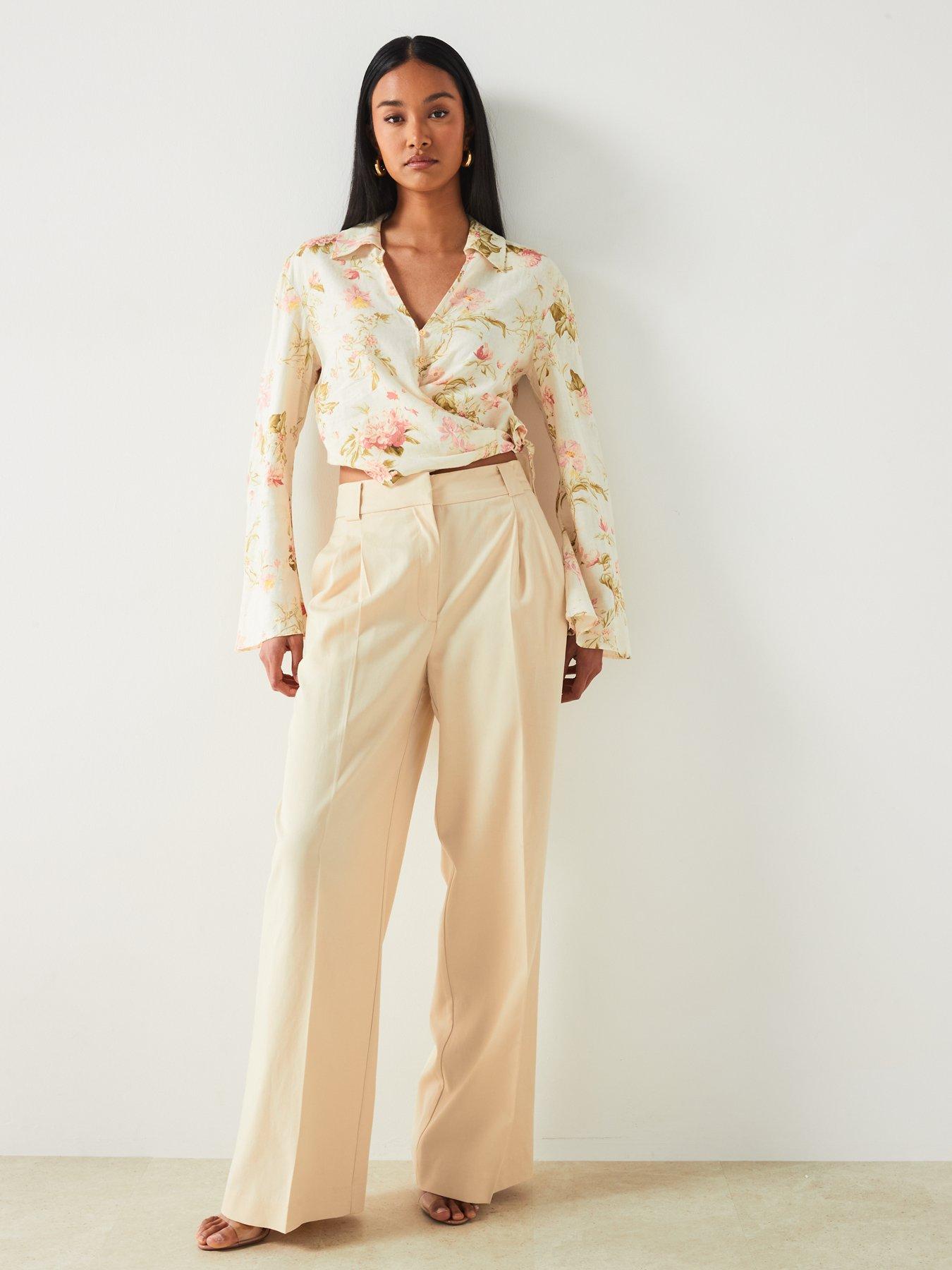 mango-linen-mix-floral-print-cropped-design-blousedetail