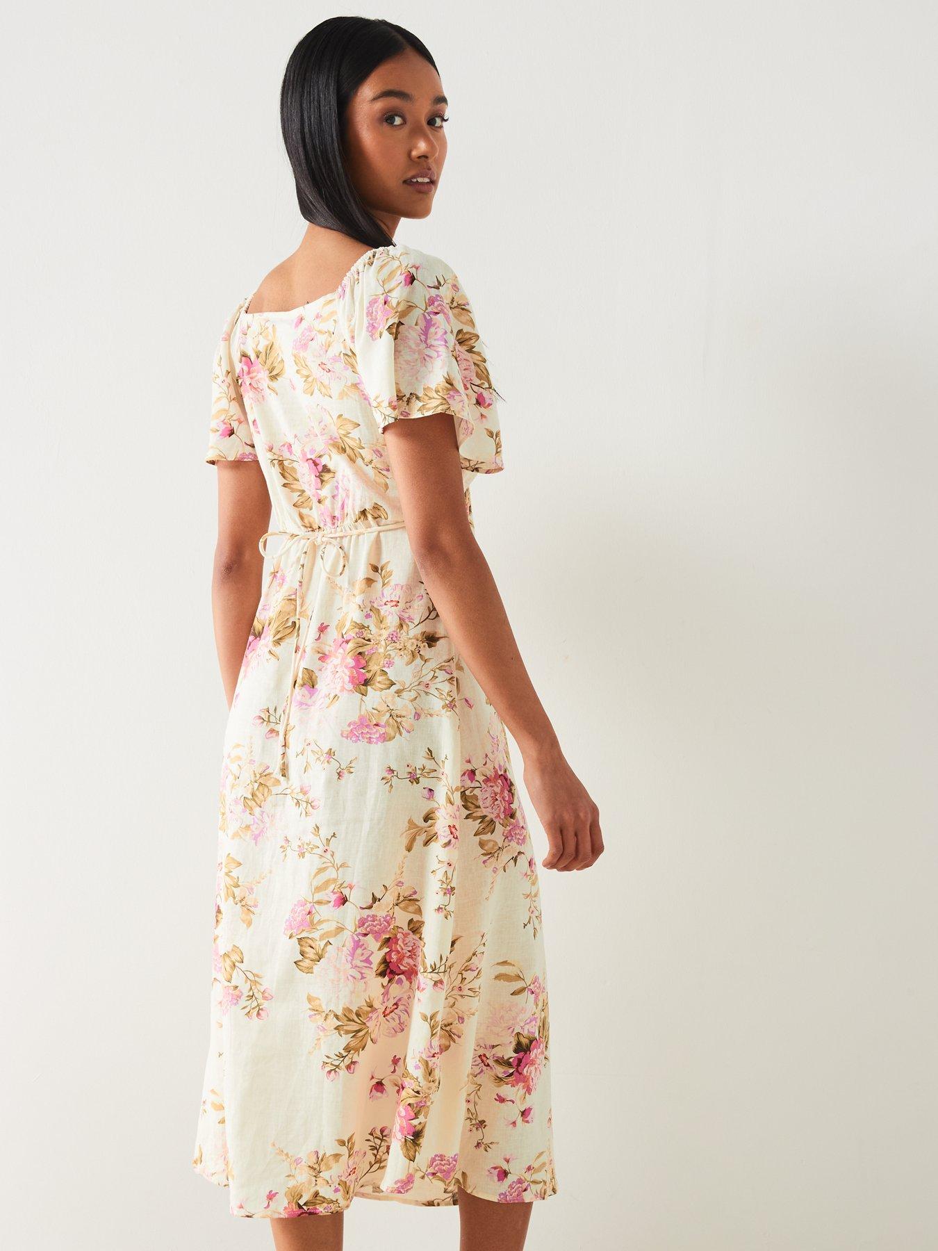 mango-linen-mix-square-neckline-floral-print-midi-dressstillFront