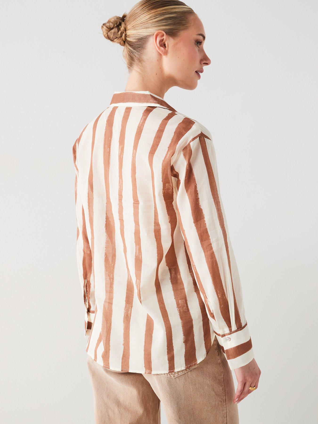 mango-neutral-stripe-shirtstillFront