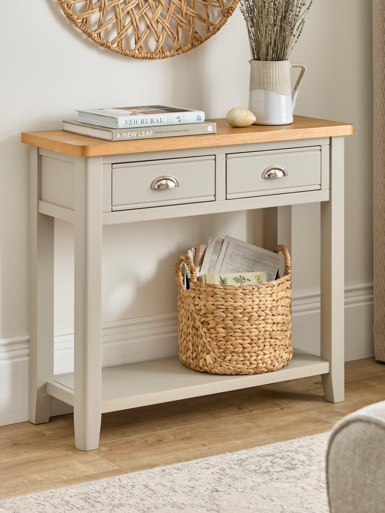 Image 1 of 7 of Very Home Malone Part Assembled&nbsp;Console Table&nbsp;- contains Solid Wood