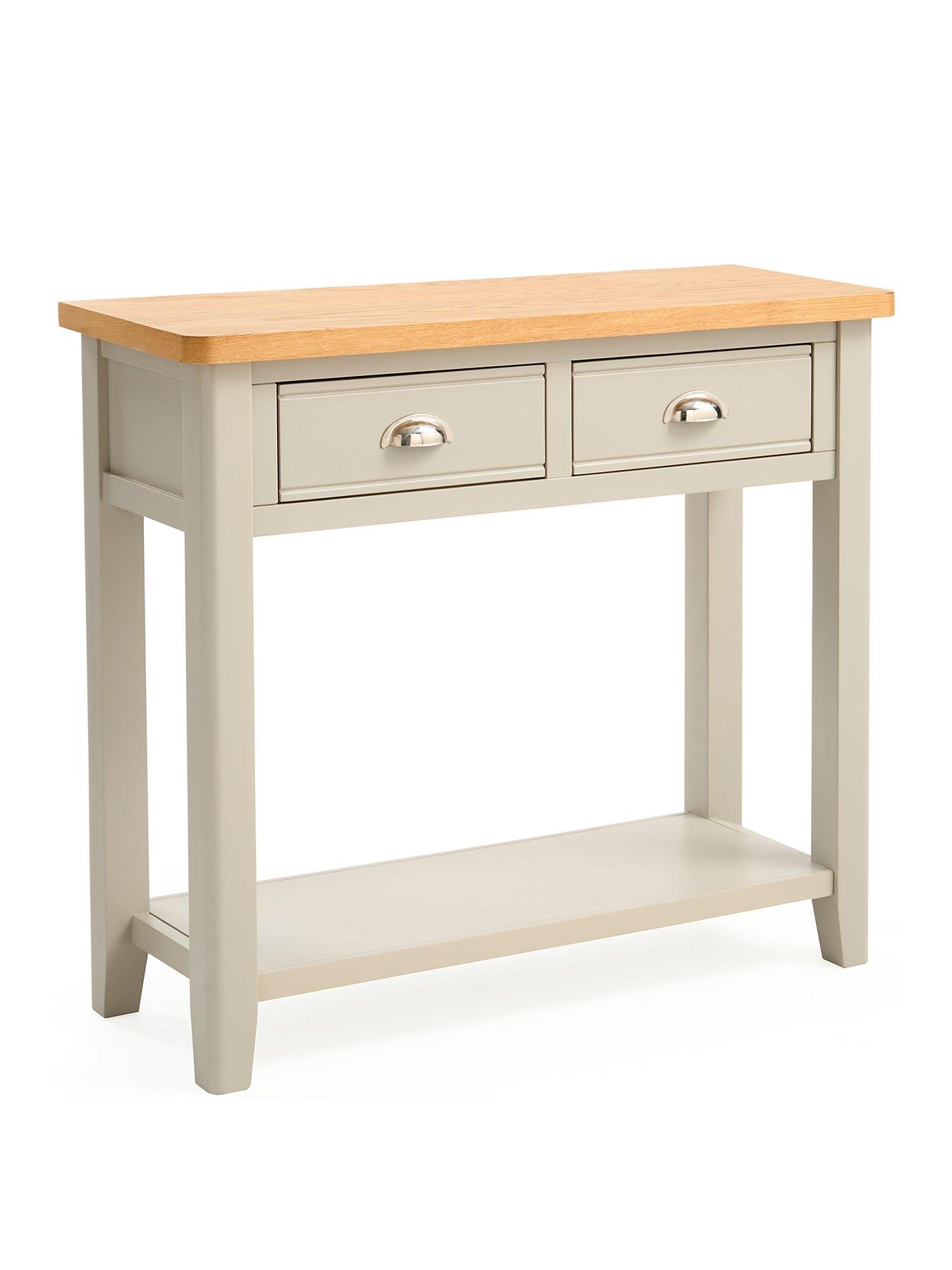 Image 3 of 7 of Very Home Malone Part Assembled&nbsp;Console Table&nbsp;- contains Solid Wood