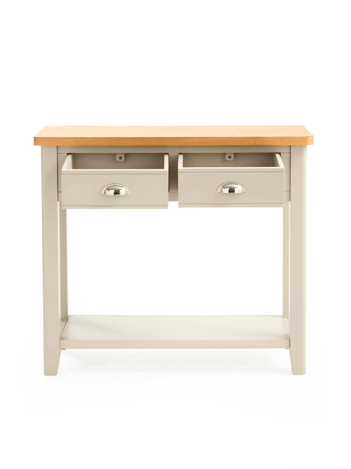 Image 4 of 7 of Very Home Malone Part Assembled&nbsp;Console Table&nbsp;- contains Solid Wood