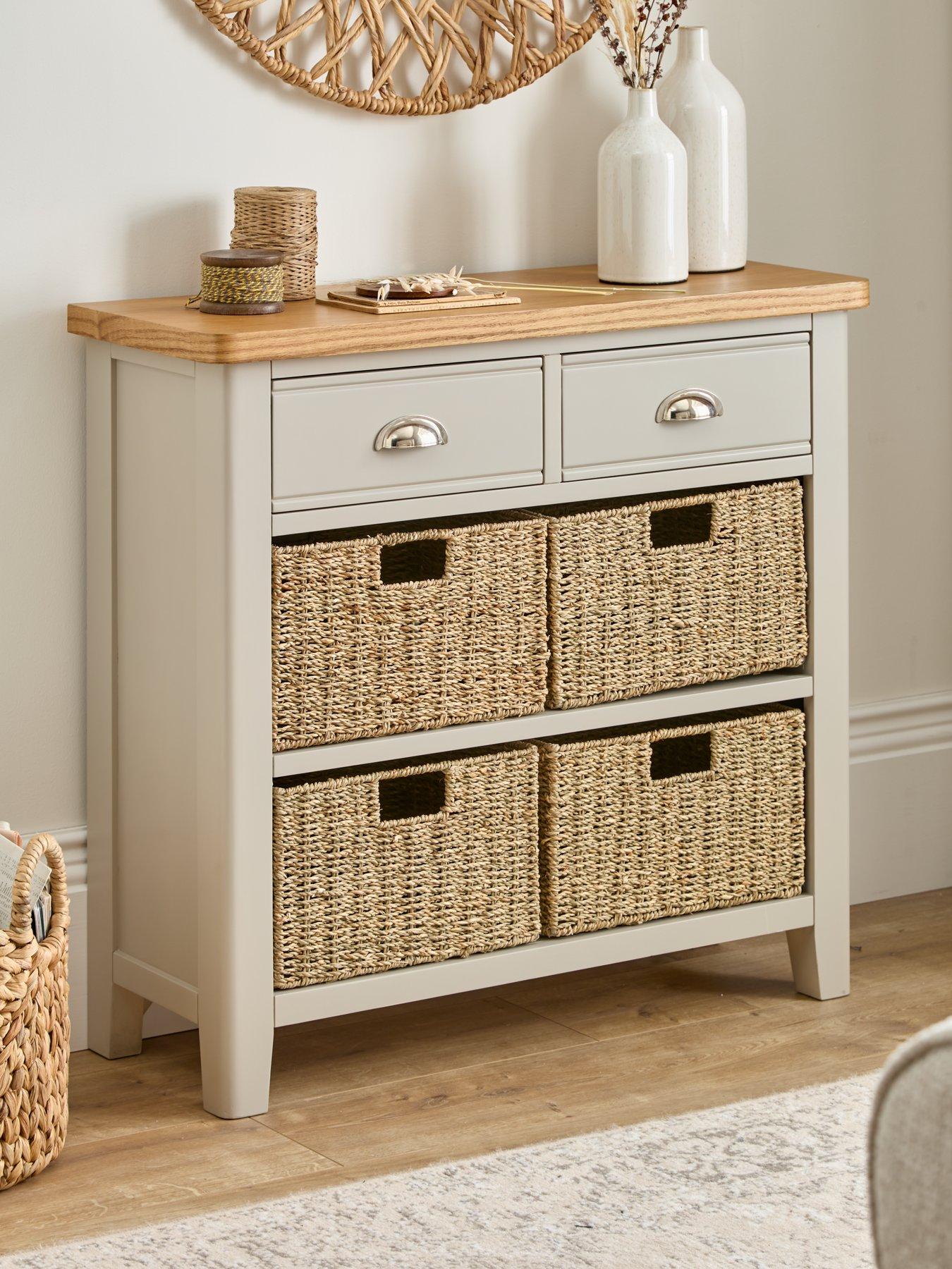 very-home-malone-ready-assembled-2-drawer-4-basket-sideboardnbspnbsp--contains-solid-wood