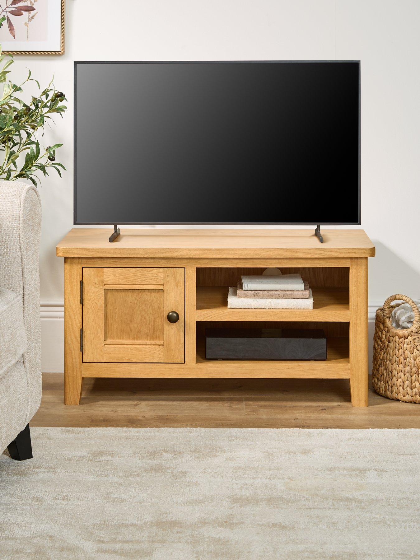Image 1 of 7 of Very Home Ashwin Ready Assembled&nbsp;TV&nbsp;Unit&nbsp;- fits&nbsp;up to 42 inch&nbsp;TV - contains Solid Wood