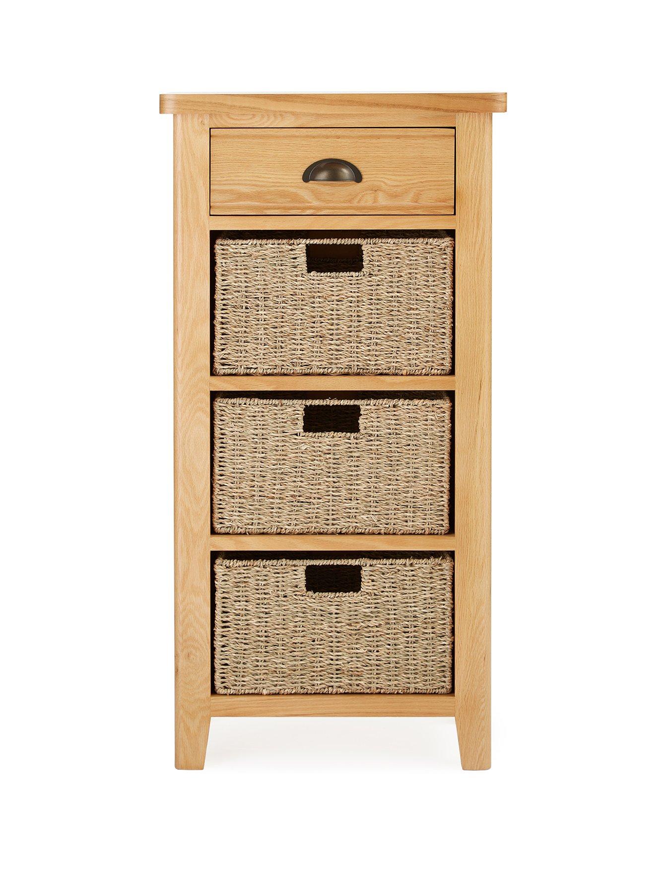 very-home-ashwin-ready-assembled-1-drawer-3-basket-sideboardnbsp--contains-solid-woodstillFront