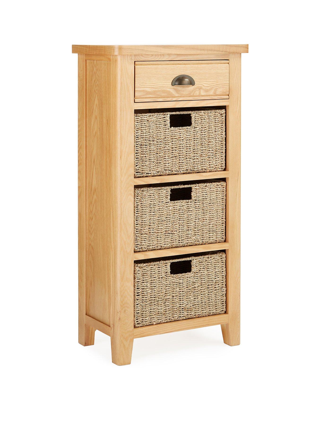 very-home-ashwin-ready-assembled-1-drawer-3-basket-sideboardnbsp--contains-solid-woodback