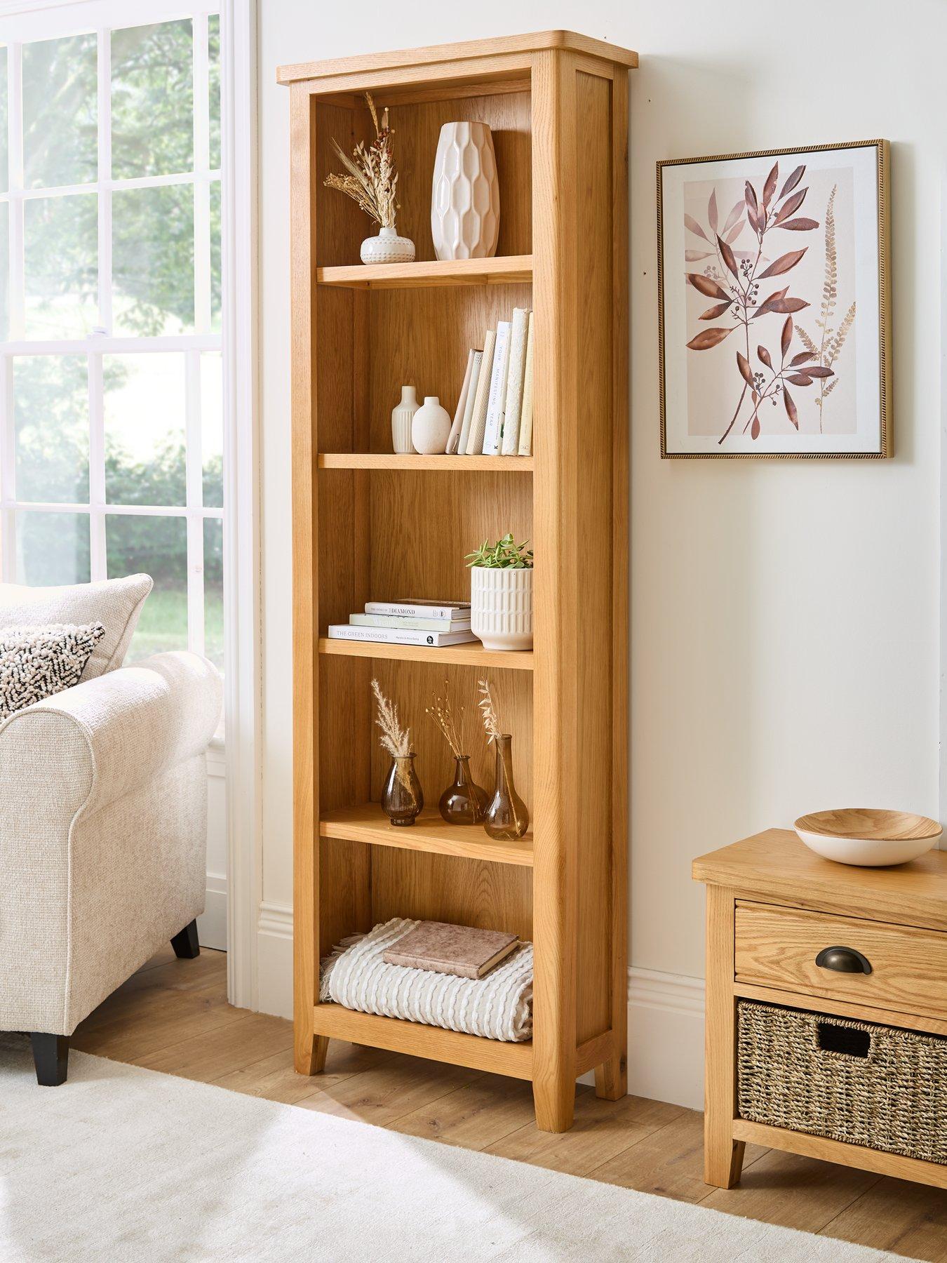 Image 1 of 7 of Very Home Ashwin Ready Assembled&nbsp;Large Bookcase&nbsp;- contains Solid Wood
