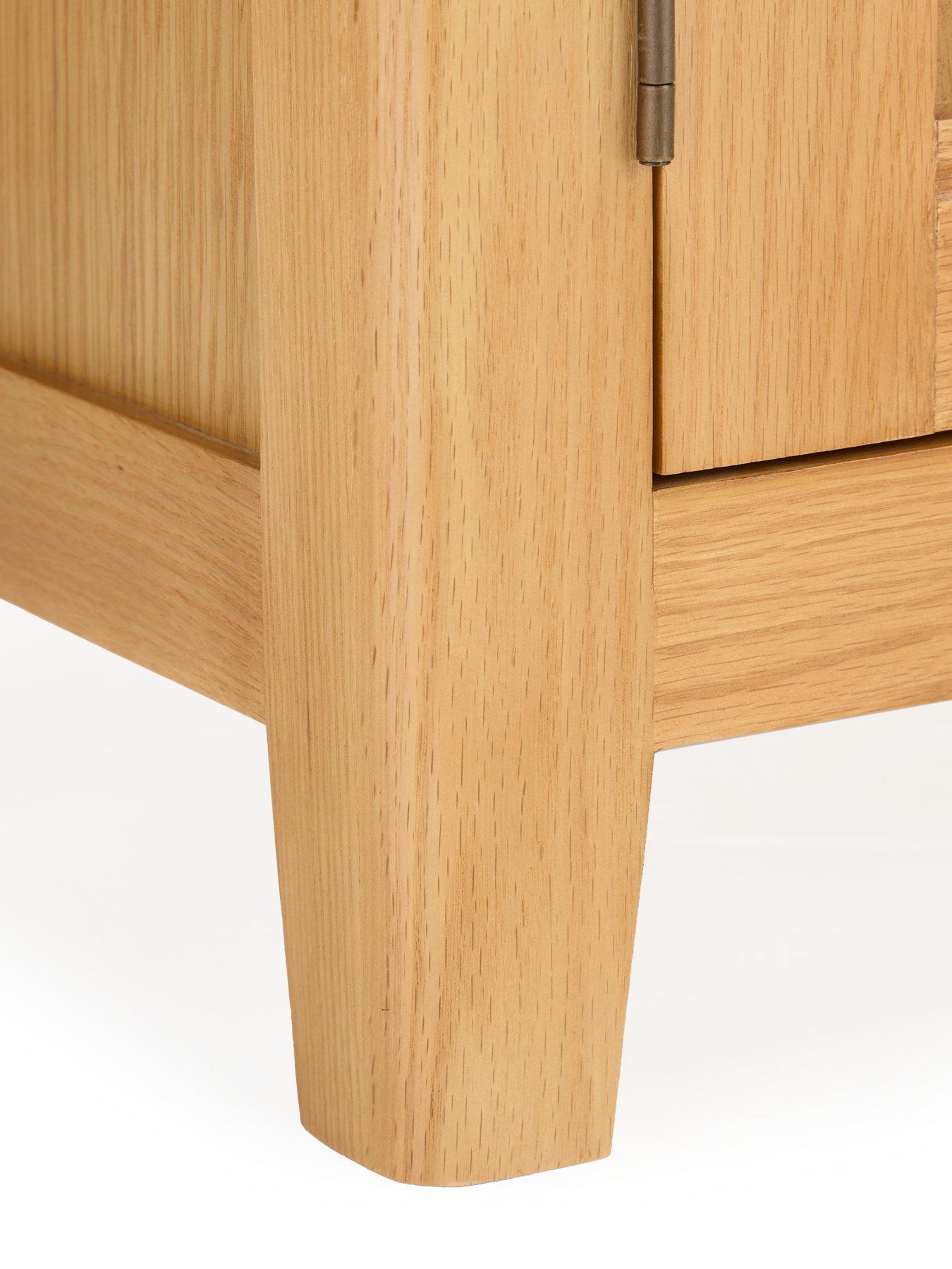 Image 5 of 7 of The Very Collection Ashwin Ready Assembled 2 Door,&nbsp;3 Drawer Large Sideboard in Rustic Oak - contains Solid Wood
